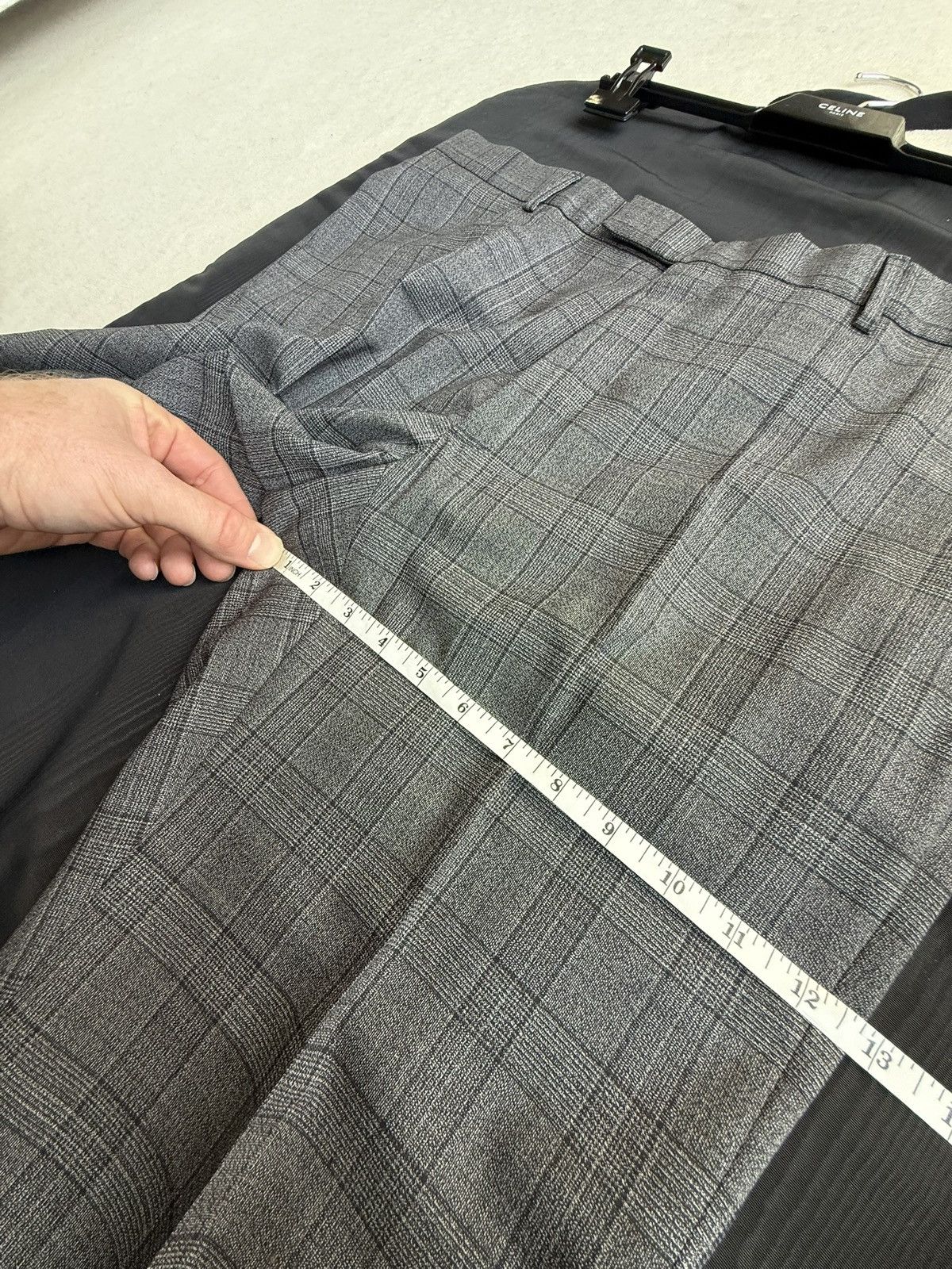Dior Dior suit gray check pant and jacket Kim Jones era Size 42R - 8 Thumbnail