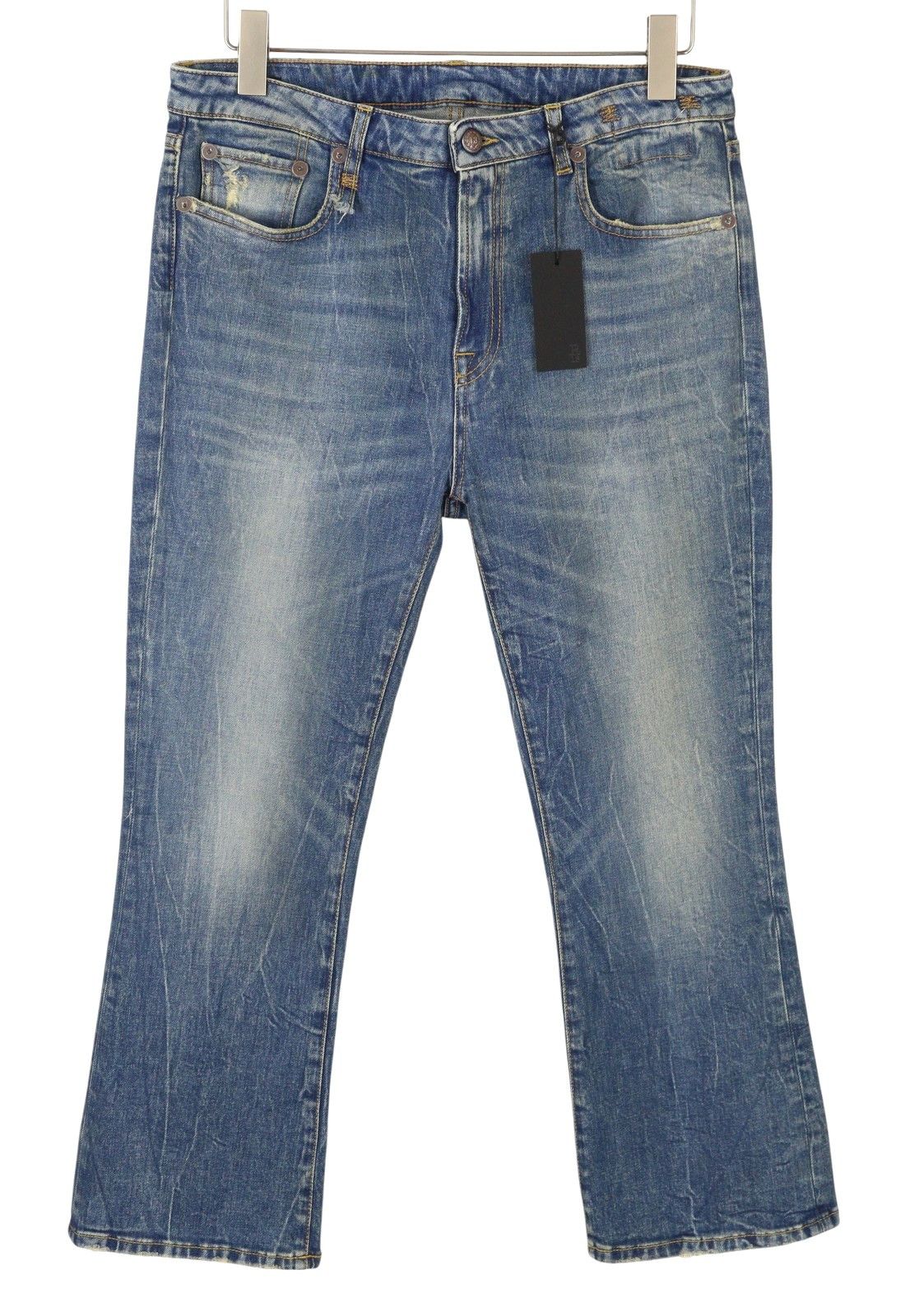 R13 KICK FIT 31 Kelly Faded Distress PS26 88281 Size 31" - 2 Thumbnail