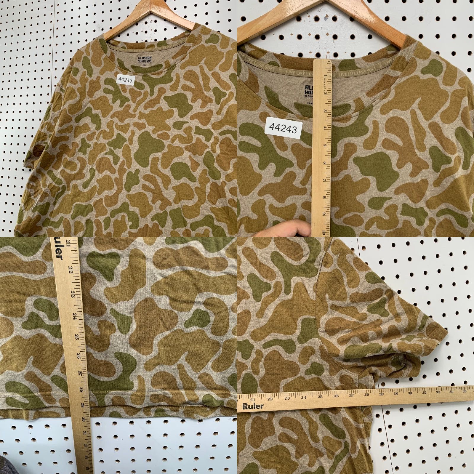 Vintage Alaskan Hardgear Duluth Camouflage T Shirt Mens 3XL Crew Neck Green Outdoor 90s Style Mens Size US XXL / EU 58 / 5 - 8 Thumbnail