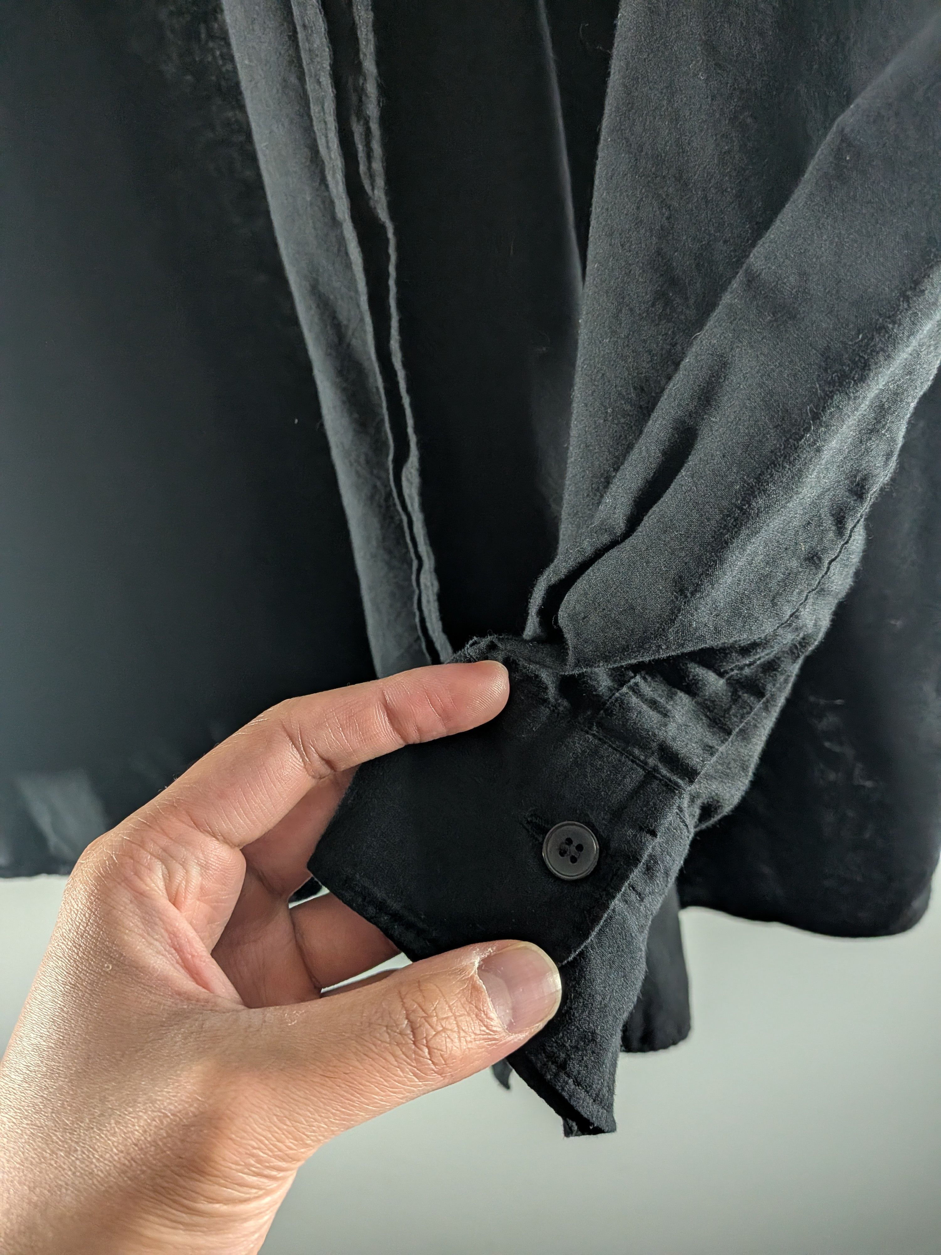 Comoli Comoli Khadi Button Up Shirt Black Size US M / EU 48-50 / 2 - 5 Thumbnail
