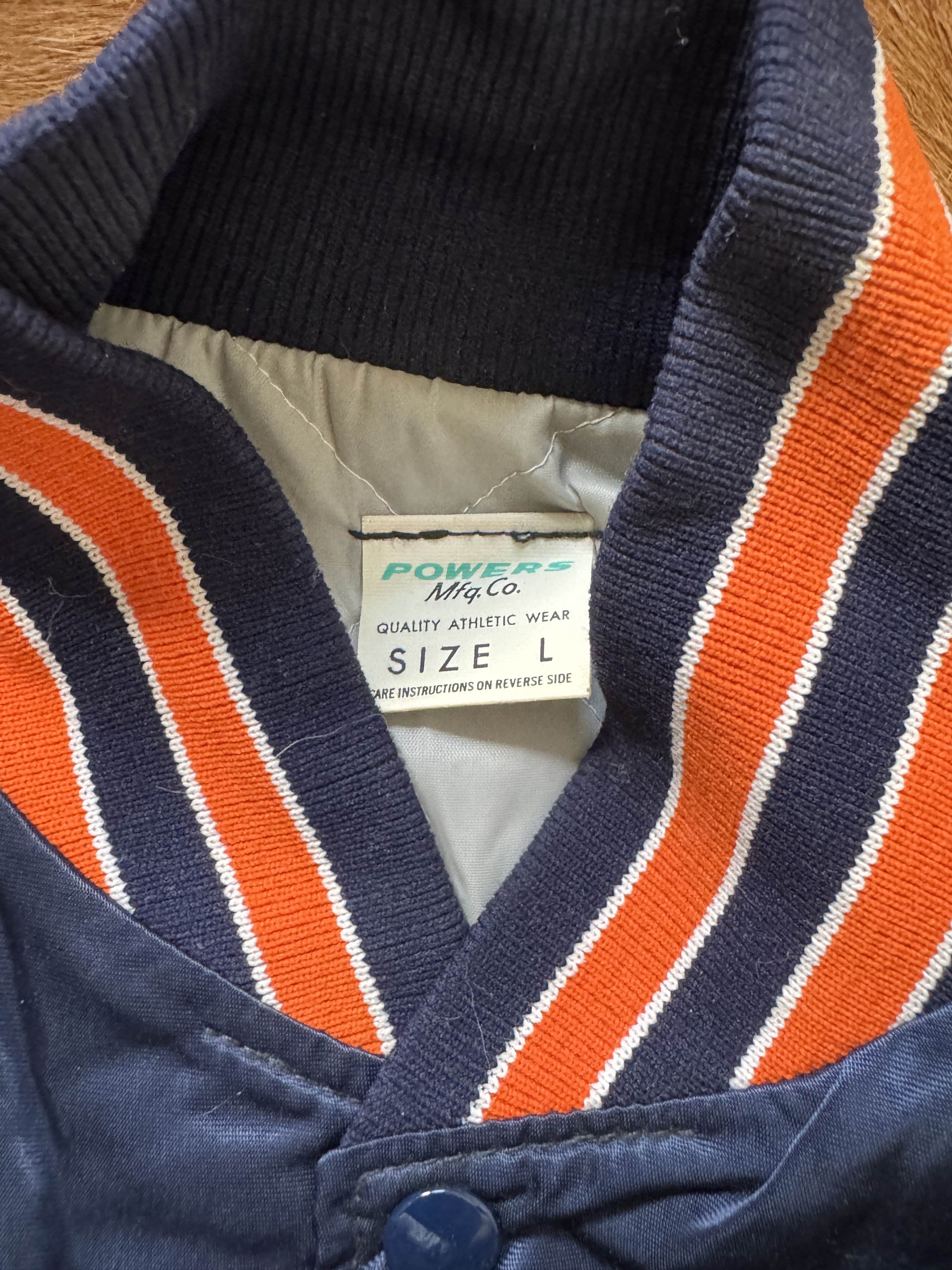 Vintage Vintage 70s-80s Powers Mfg Satin Varsity Jacket Size US L / EU 52-54 / 3 - 2 Thumbnail
