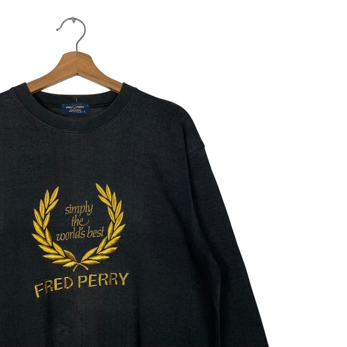 Fred Perry Vintage Fred Perry Big Logo Crewneck Sweatshirt Size US L / EU 52-54 / 3 - 5 Thumbnail