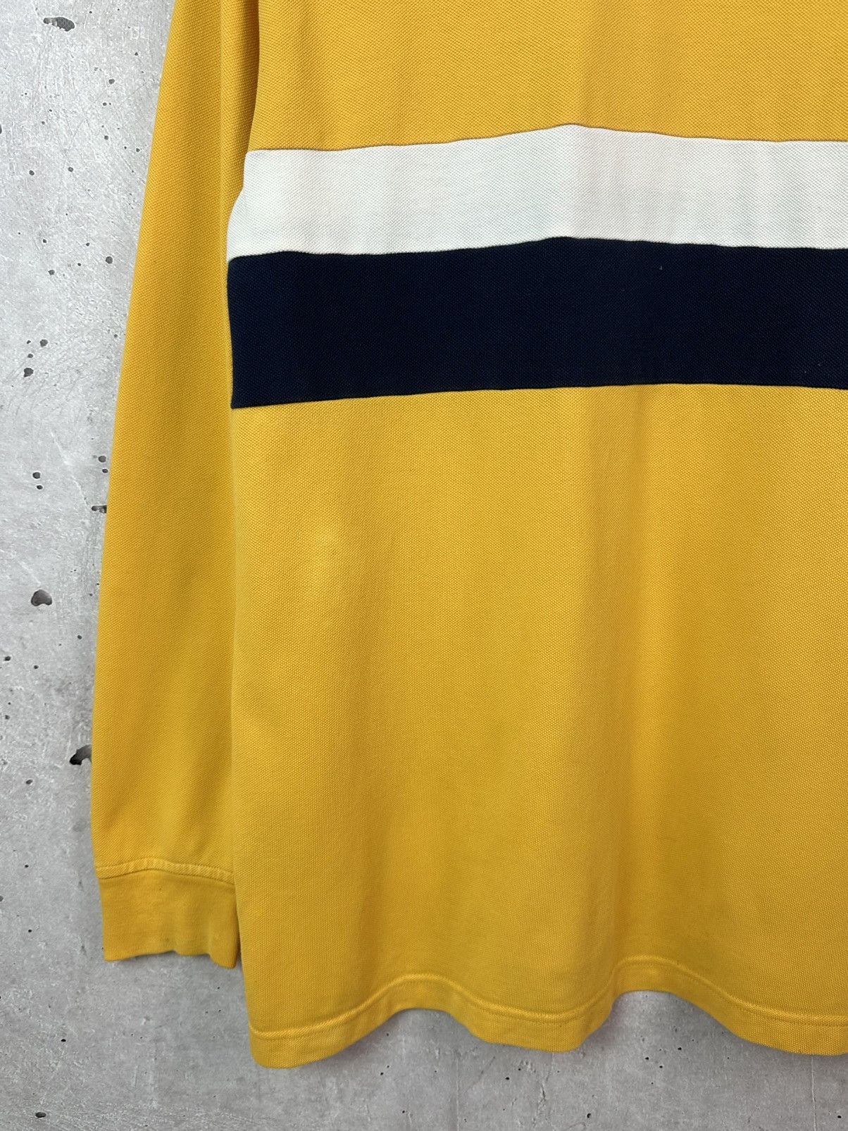Tommy Hilfiger Vintage Tommy Hilfiger Yellow Cotton Rugby Long Sleeve Polo Size US L / EU 52-54 / 3 - 12 Thumbnail