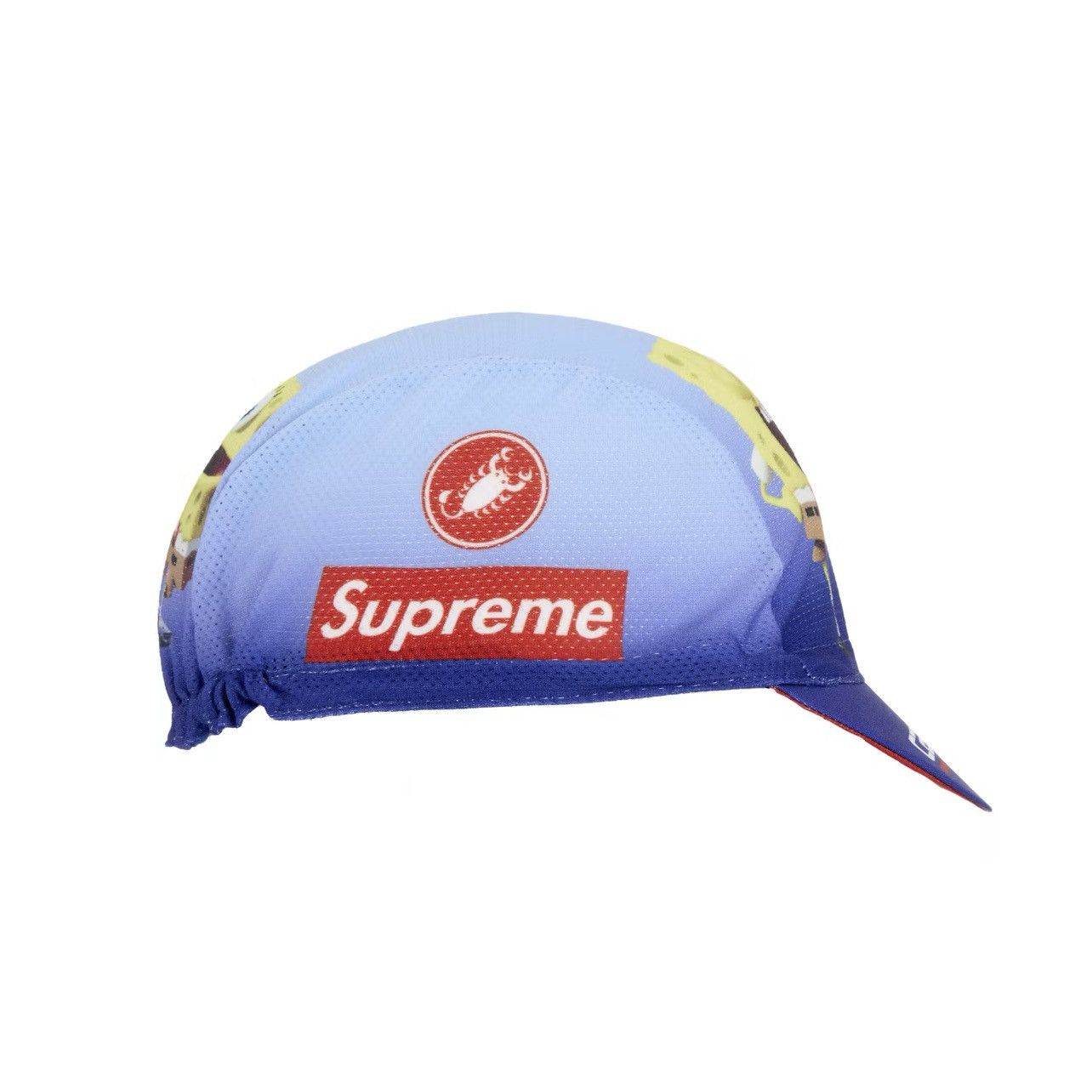 Supreme Supreme Spongebob Squarepants Castelli Cycling Cap Blue Hat Size ONE SIZE - 3 Thumbnail