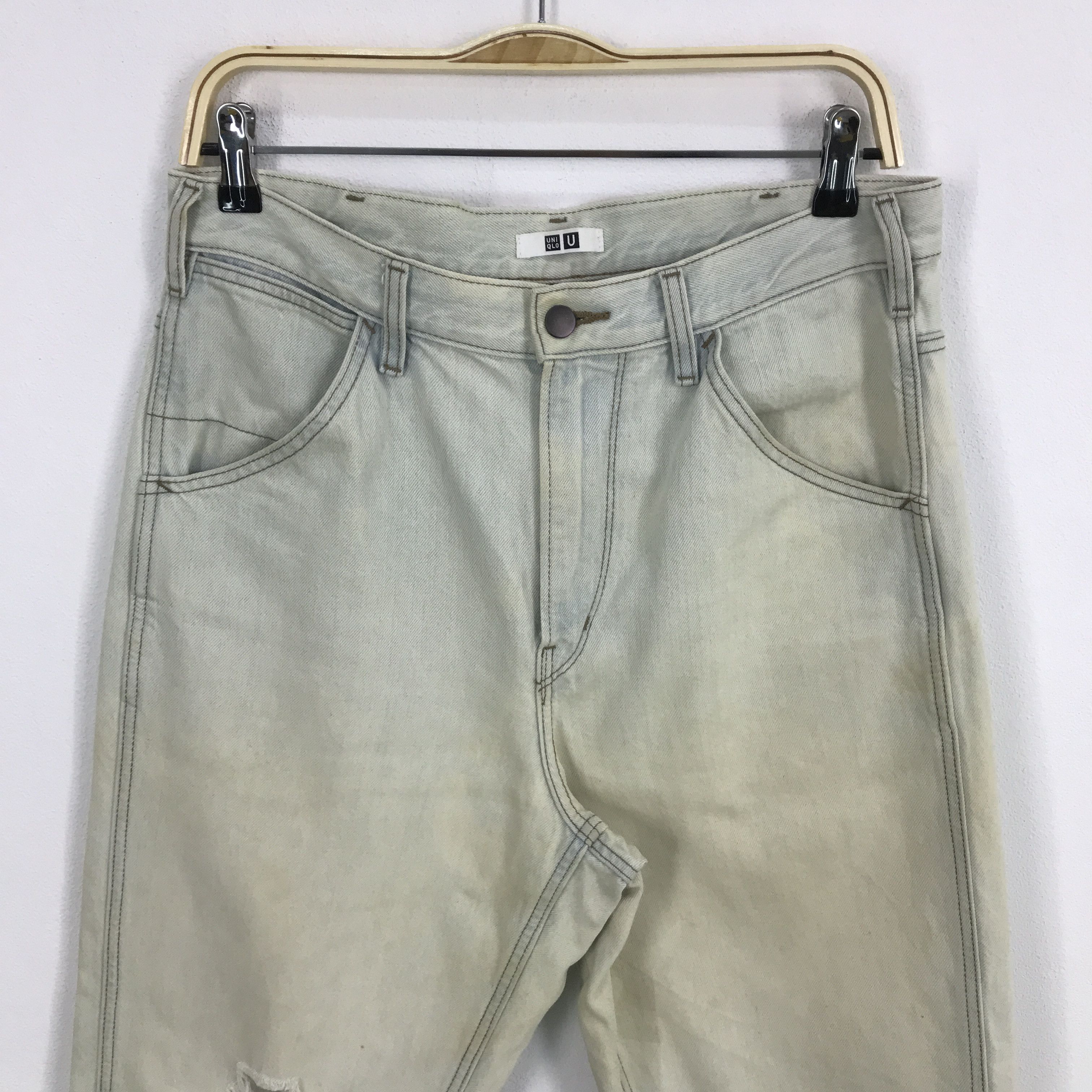 JW Anderson × Uniqlo Jw Anderson x uniqlo baggy Distressed jean pants Size US 30 / EU 46 - 3 Thumbnail