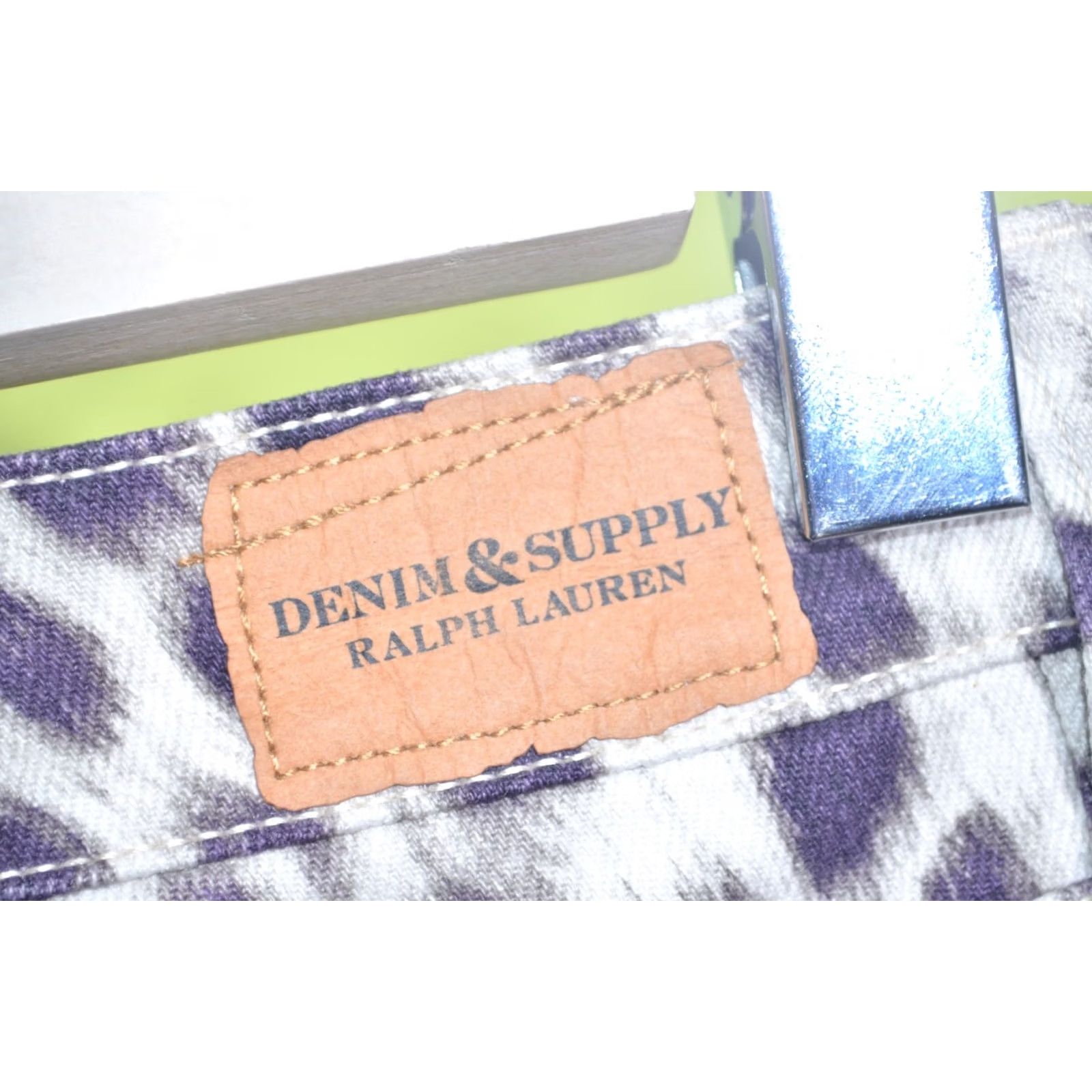 Ralph Lauren RALPH LAUREN Denim & Supply Skinny Jeans Size 28 Womens Cheetah Print Ankle Zip Size 28" / US 6 / IT 42 - 5 Thumbnail