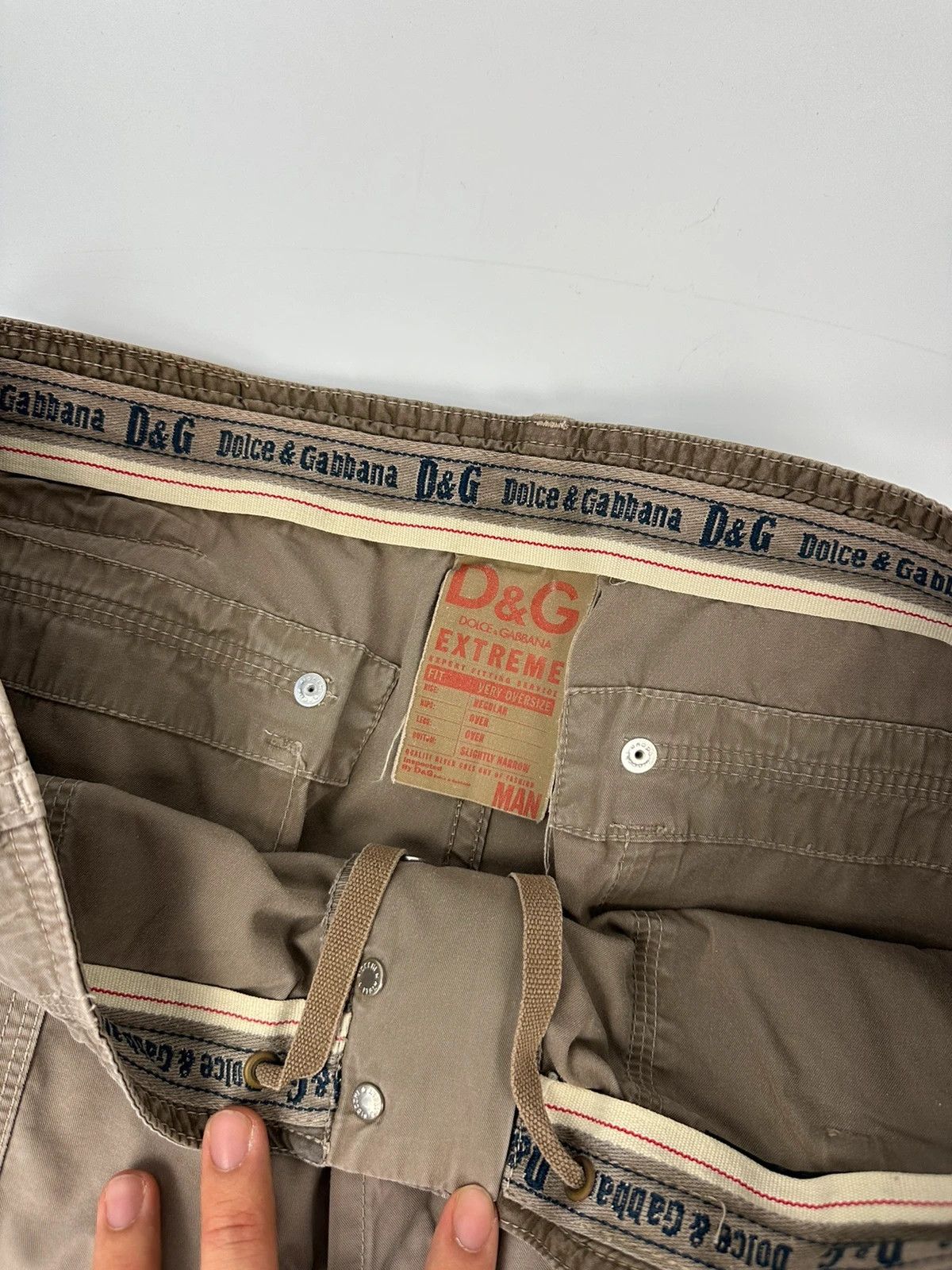 Dolce & Gabbana Dolce & Gabbana Multi Cargo Pockets Brown Parachute Pants Size US 32 / EU 48 - 8 Thumbnail
