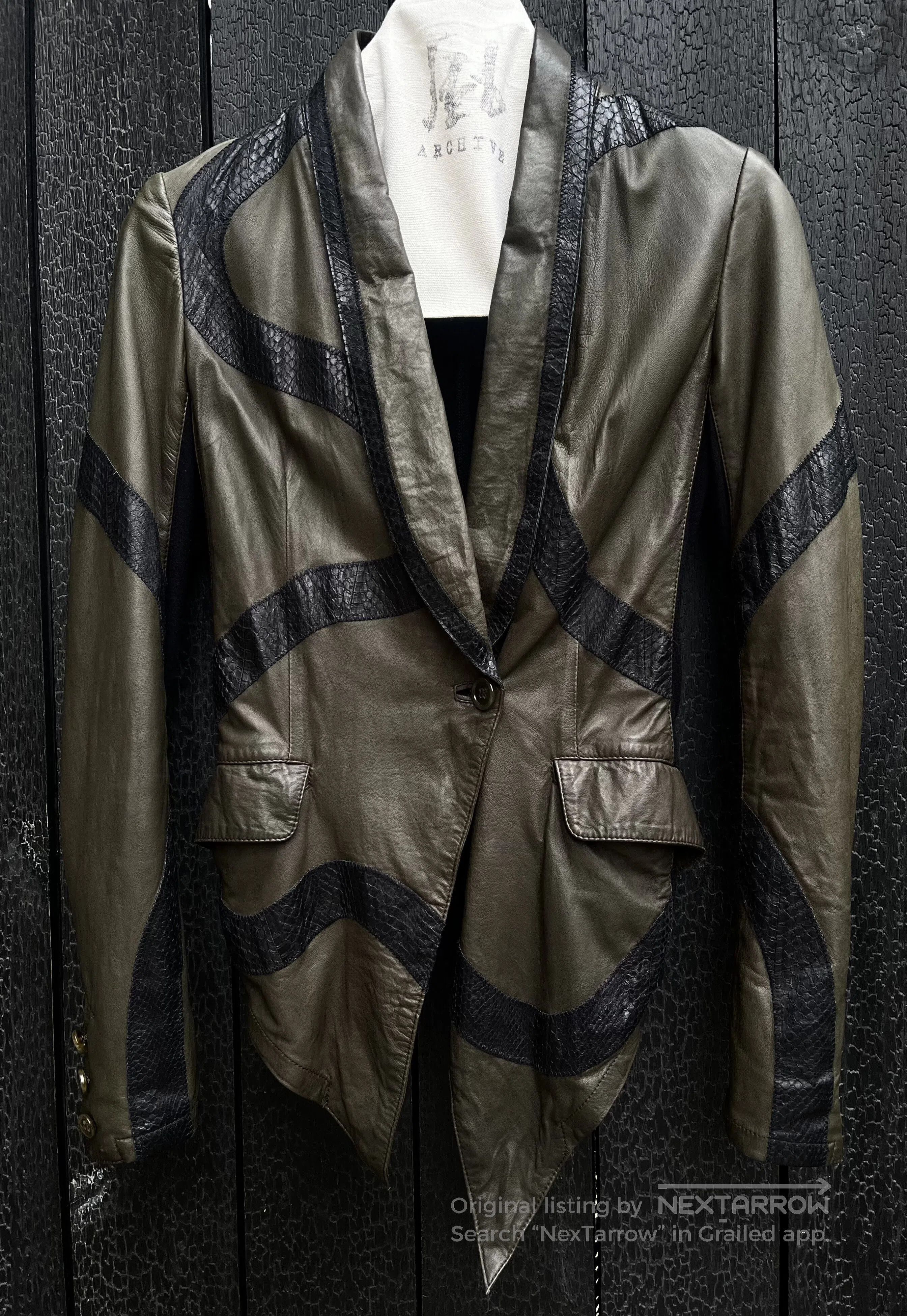 Share Spirit Homme snake skin leather jacket. Size US M / EU 48-50 / 2 - 2 Thumbnail