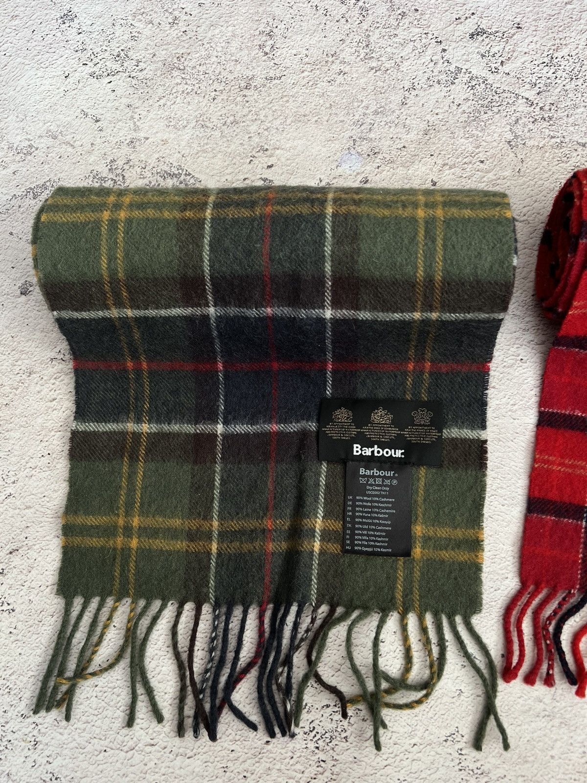 Barbour × Vintage X2 Barbour Scarf / Muffler / Neckwear Size ONE SIZE - 5 Thumbnail
