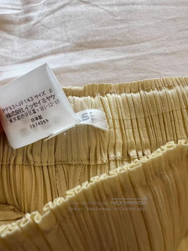 Issey Miyake Issey Miyake Cream Yellow Trousers Size 25" / US 0 / IT 36 - 5 Thumbnail