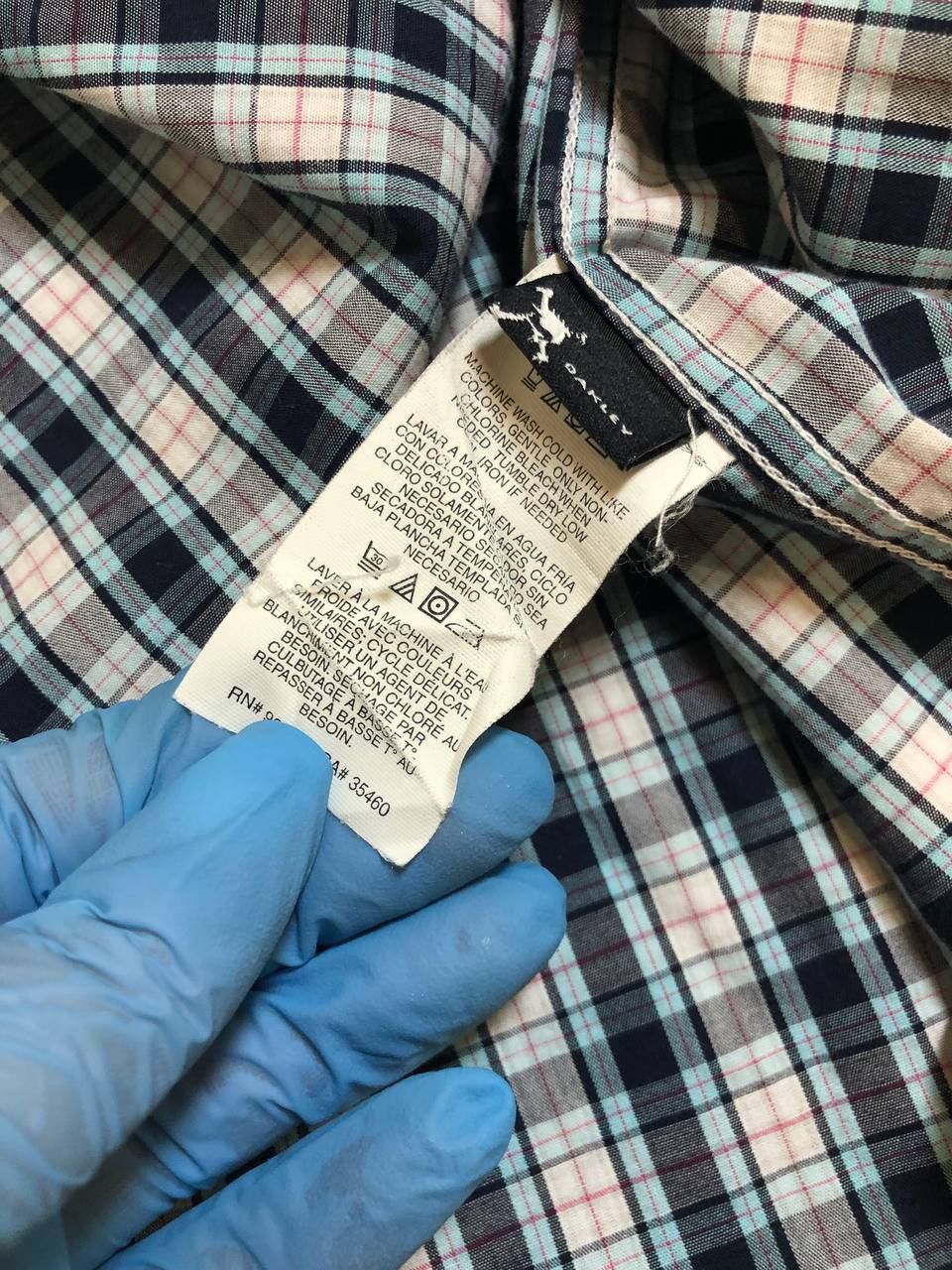 Oakley Oakley Plaid Cotton Regular Fit Short Sleeve Button Shirt Size US XXL / EU 58 / 5 - 3 Thumbnail