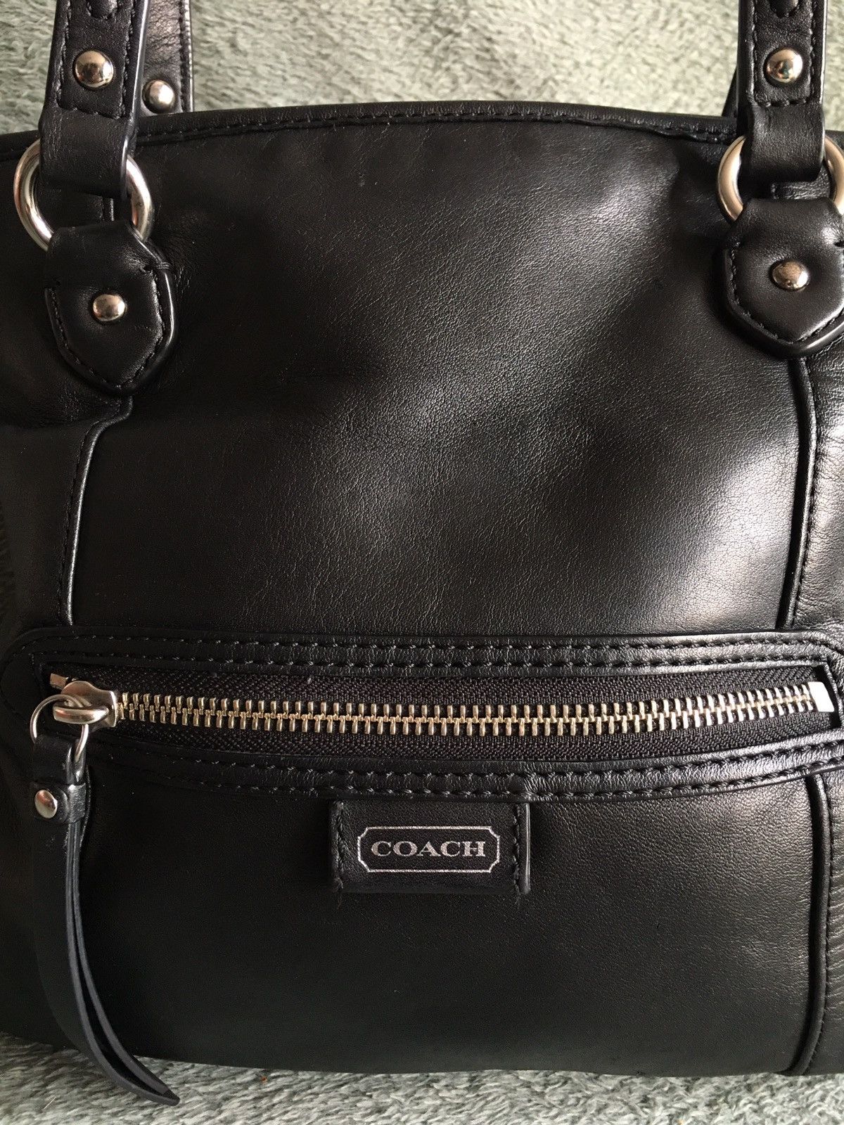 Coach COACH Daisy Mia Black Leather Handbag Shoulder Bag Size ONE SIZE - 2 Thumbnail