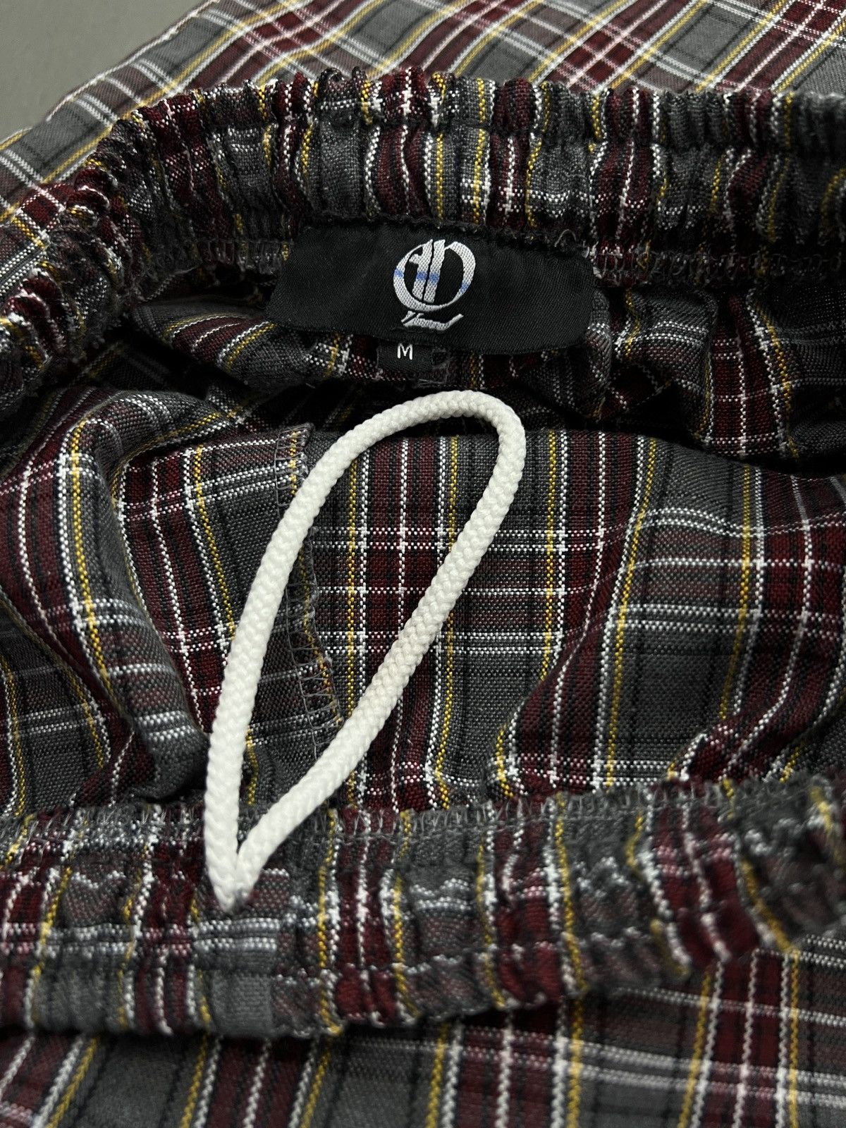 Japanese Brand OUTLAW Designer Embroidered Tartan Pants Size US 33 - 7 Thumbnail