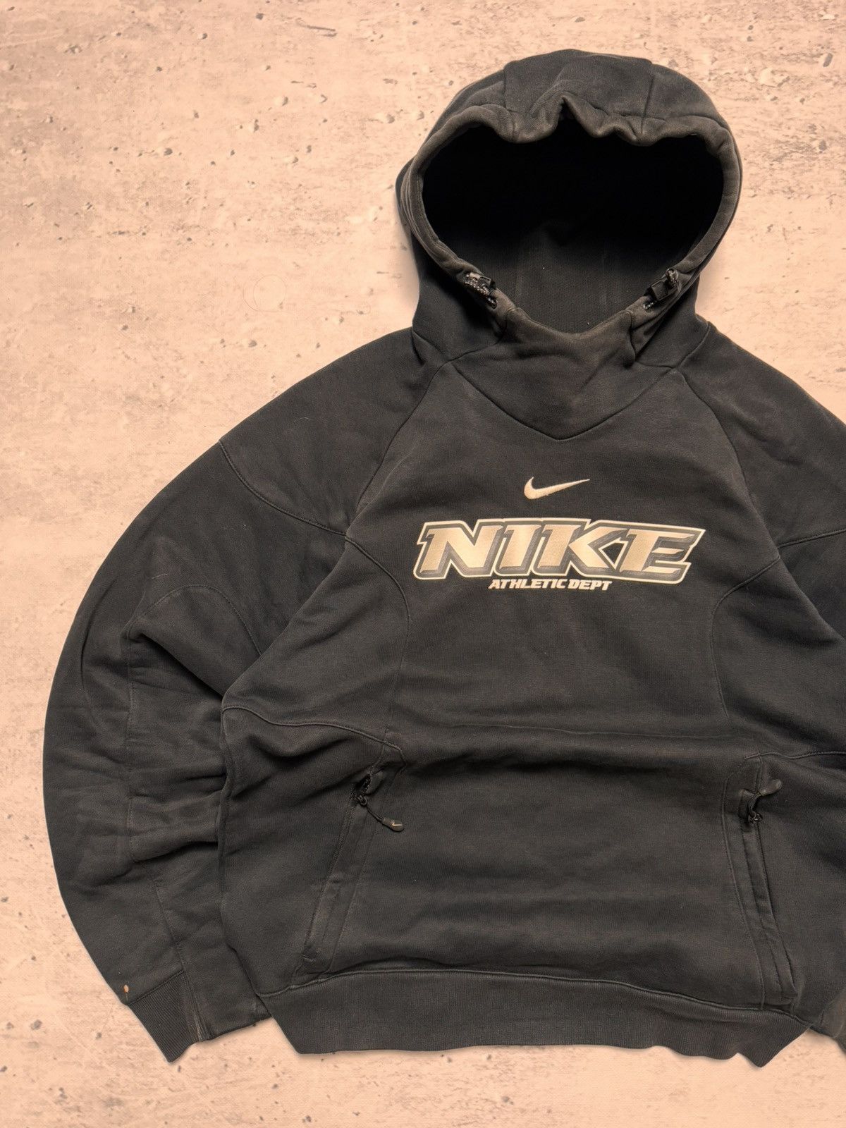 Nike × Vintage NIKE VINTAGE CENTER LOGO OVERSIZE BOXY HOODIE Size US M / EU 48-50 / 2 - 2 Thumbnail