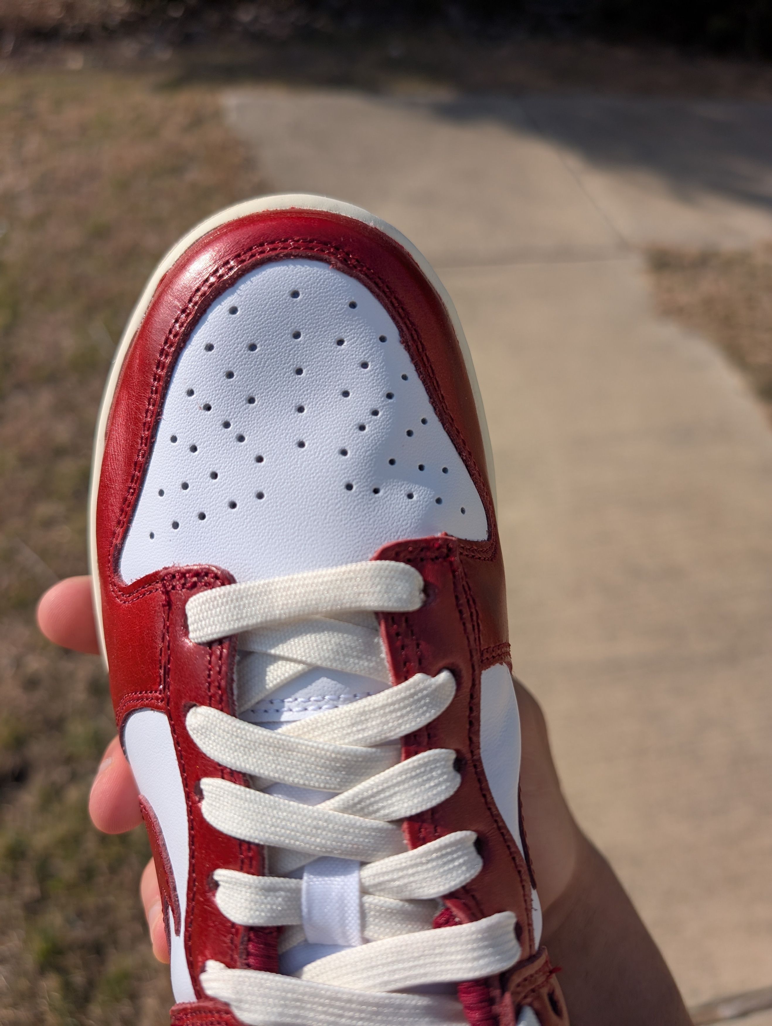 Nike Vintage Red Dunk Low Size US 5 / EU 37 - 6 Thumbnail