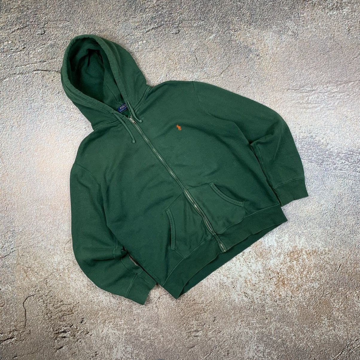 Polo Ralph Lauren Polo Ralph Lauren Green Zip Hoodie Size US XL / EU 56 / 4 - 1 Thumbnail