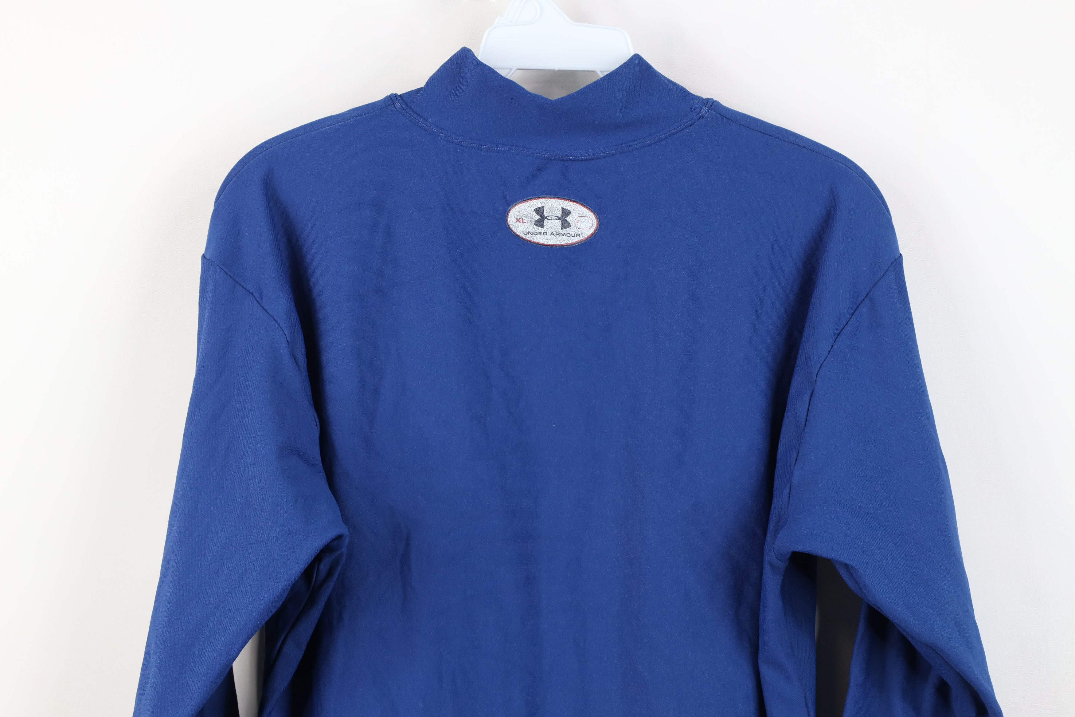 Under Armour Vintage Under Armour Mock Neck Long Sleeve T-Shirt Blue Size US XL / EU 56 / 4 - 11 Thumbnail