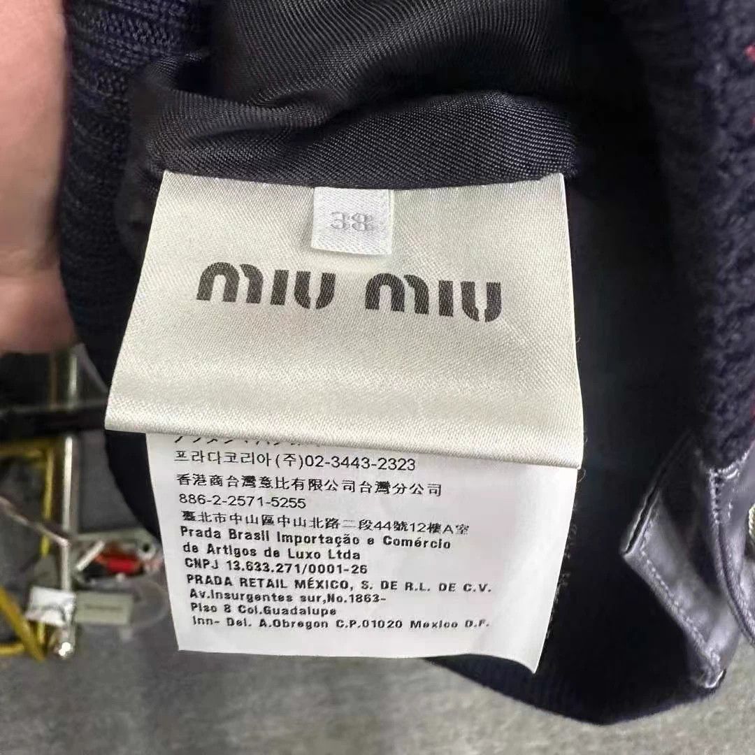 Miu Miu Women's Miu Miu Cat Arm Logo Baseball Jacket 38 Size XS / US 0-2 / IT 36-38 - 4 Thumbnail