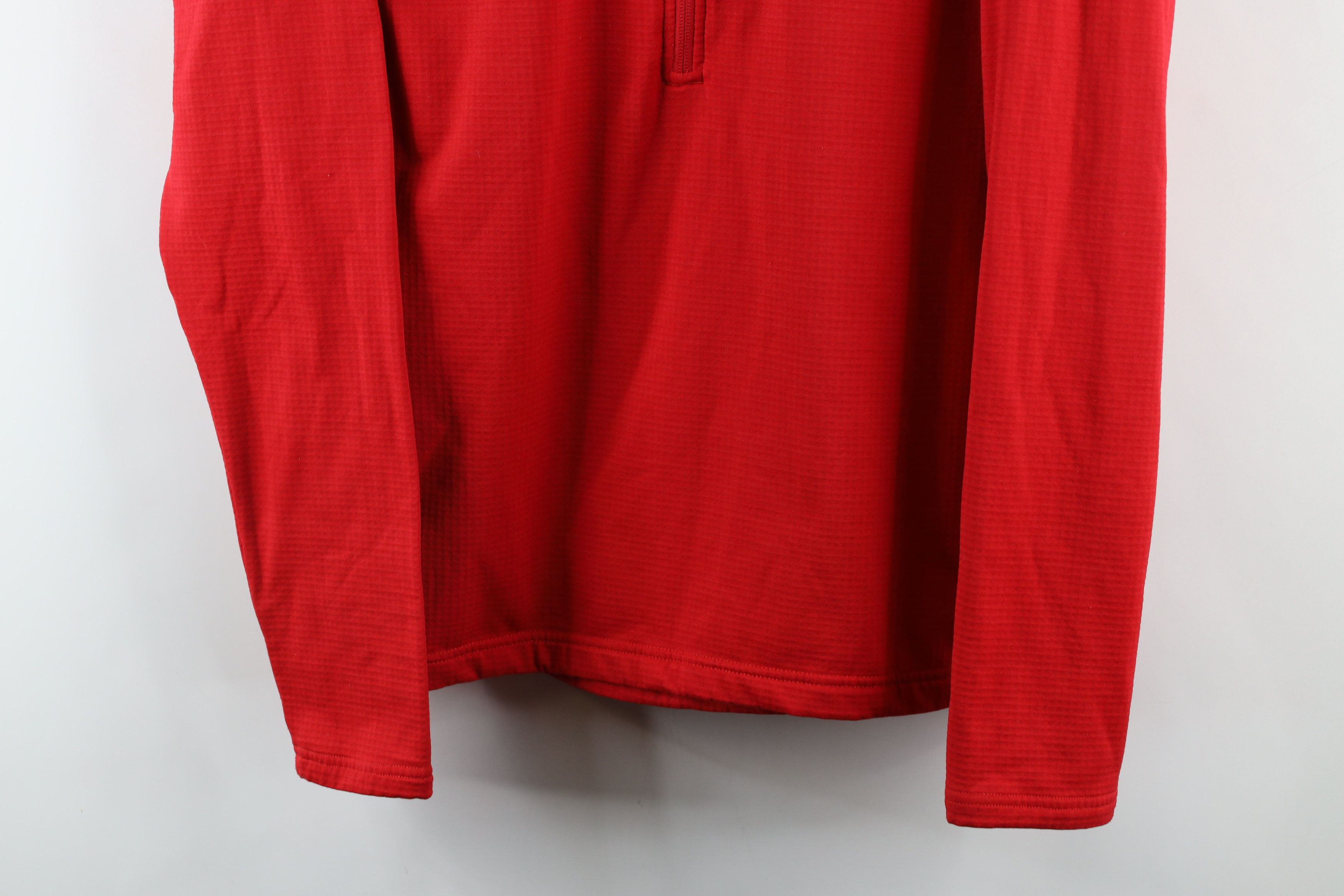 The North Face × Vintage The North Face University Fleece Lined Half Zip Sweater Red Size US M / EU 48-50 / 2 - 3 Thumbnail