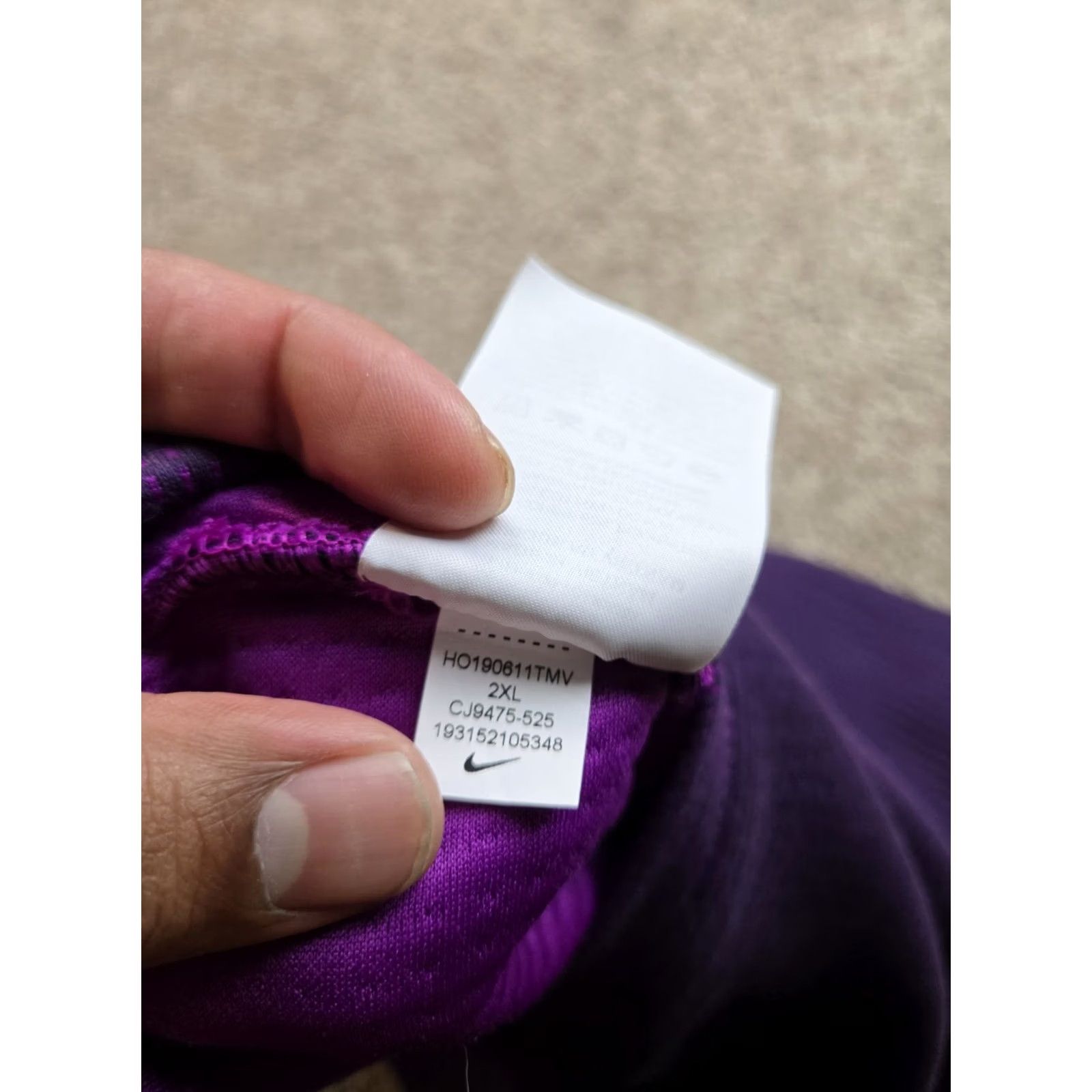 Nike Nike Sweatshirt Womens 2XL Purple City Ready Crop Fleece Crewneck Pullover Size XXL / US 16-18 / IT 52-54 - 6 Thumbnail