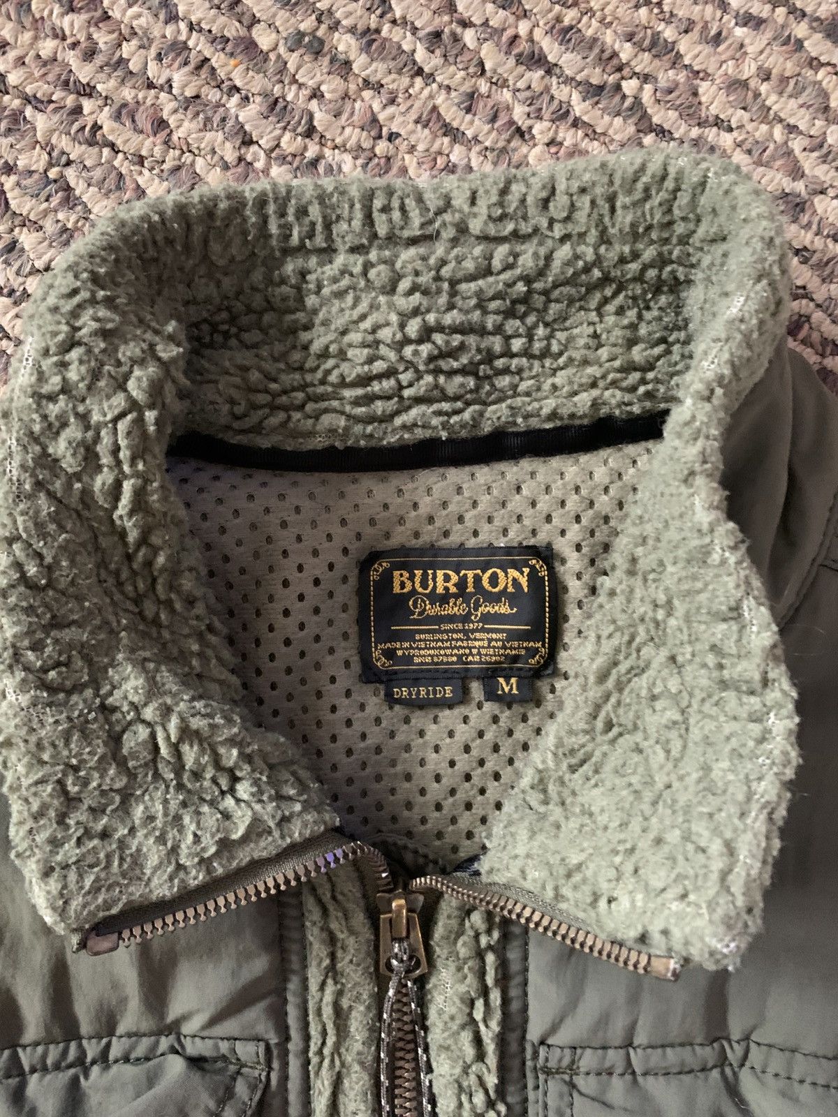 Burton Vintage Burton Bower Durable Goods Zip-Up Fleece Jacket Size US M / EU 48-50 / 2 - 5 Thumbnail