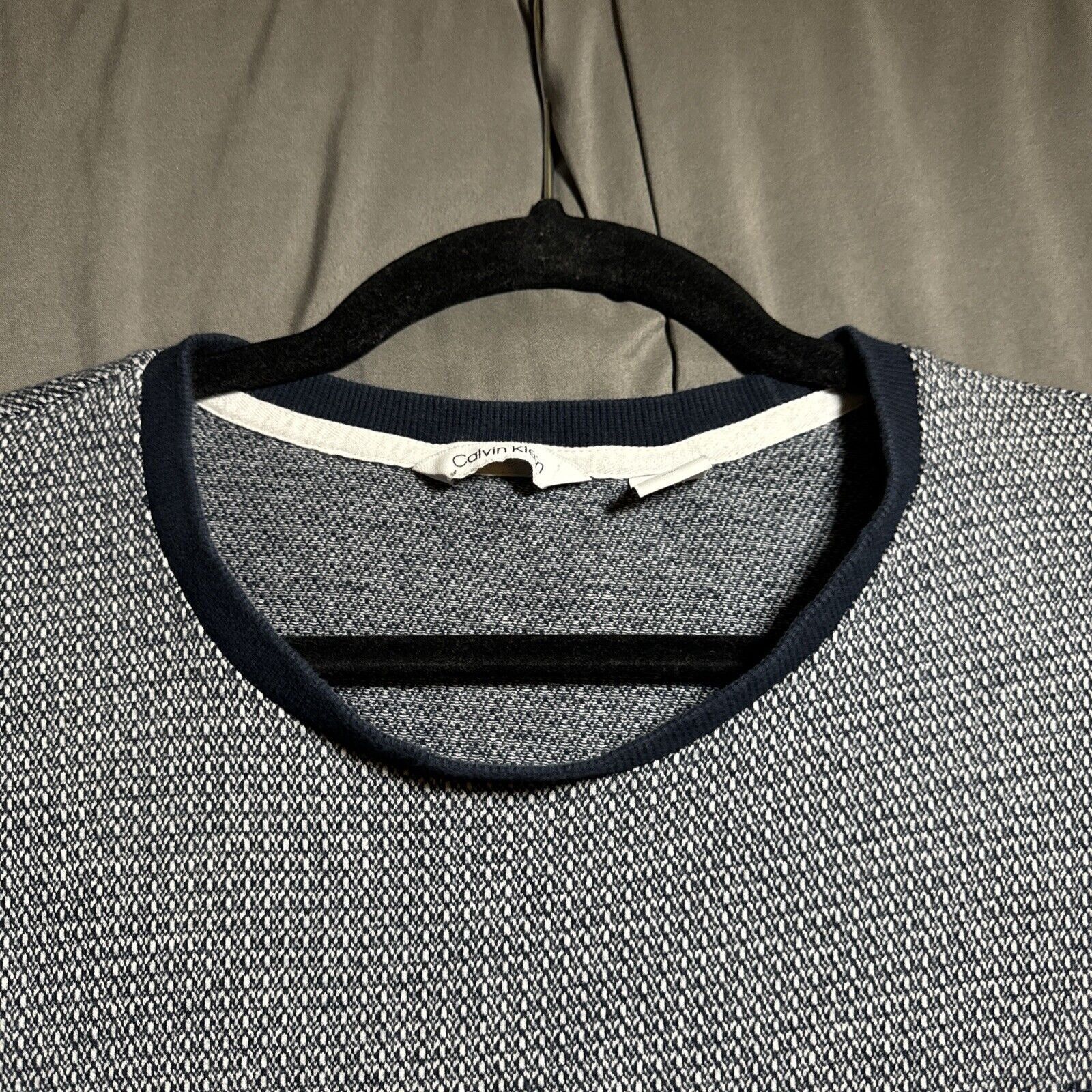 Calvin Klein Calvin Klein Mens Short Sleeved Shirt Round Neck Blue White Size US XL / EU 56 / 4 - 8 Thumbnail