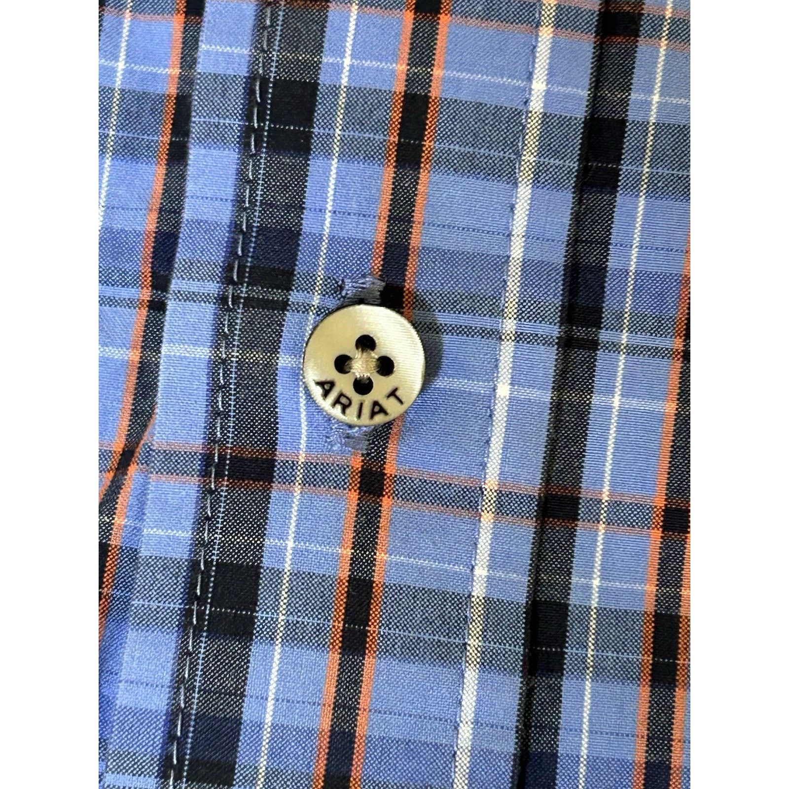 Ariat ariat pro series button down shirt mens L Blue Plaid Size US L / EU 52-54 / 3 - 3 Thumbnail