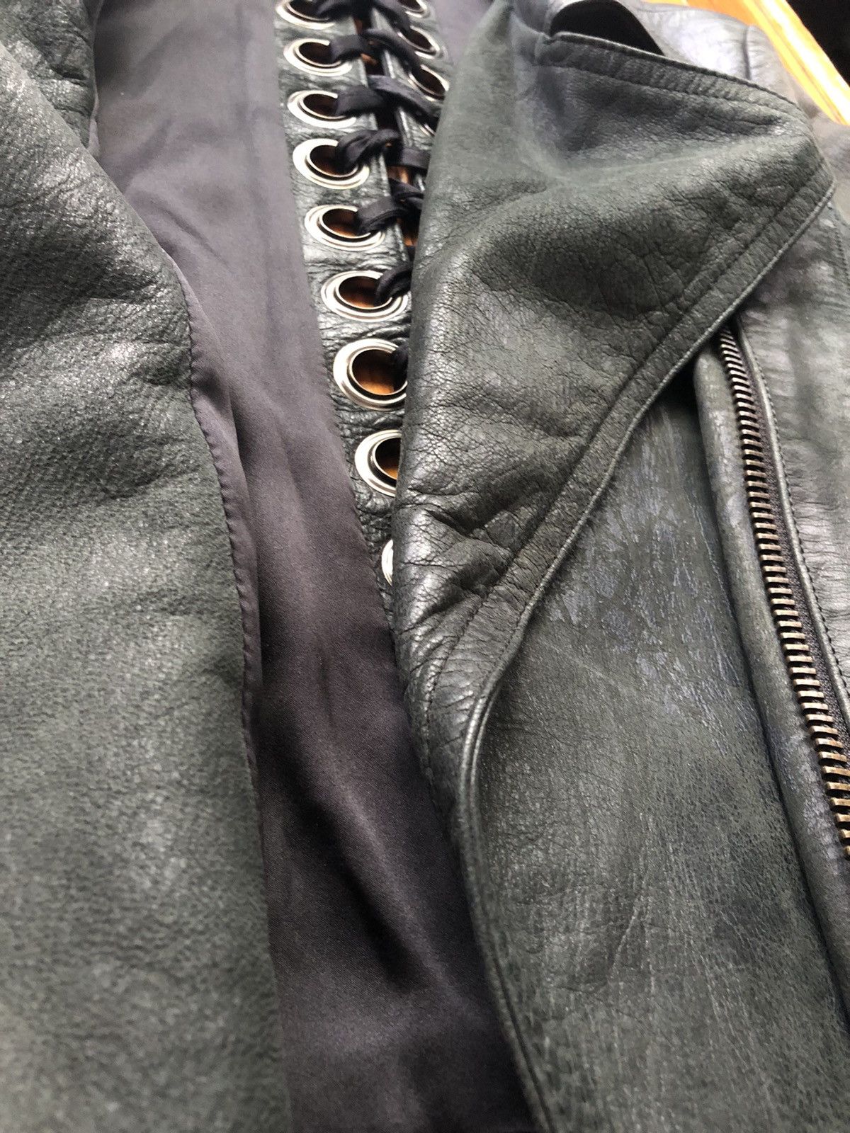 Other Very Rare Heavy Duty Lace Up Motorcycle Jacket Size M / US 6-8 / IT 42-44 - 11 Thumbnail