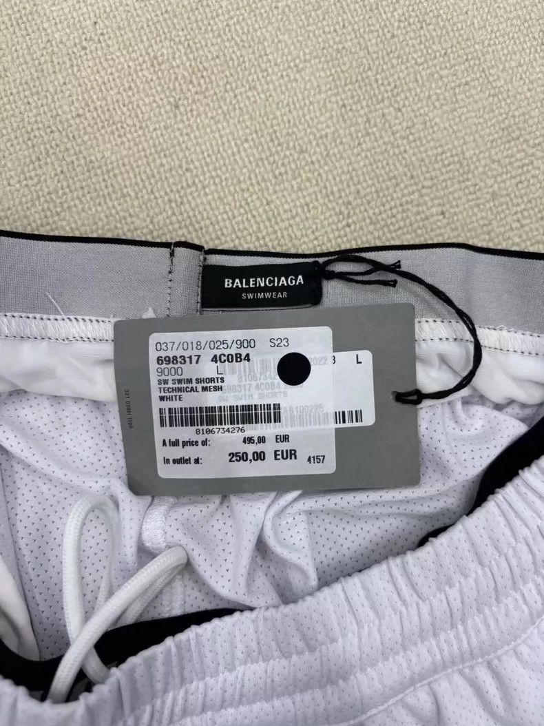 Balenciaga Balenciaga size L Double Waist Slogan Mesh Knit Casual Shor Size US 27 - 4 Thumbnail
