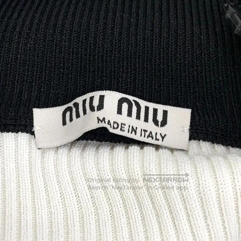Miu Miu Miu Miu Color Block Cropped Sweater . Size M / US 6-8 / IT 42-44 - 5 Thumbnail