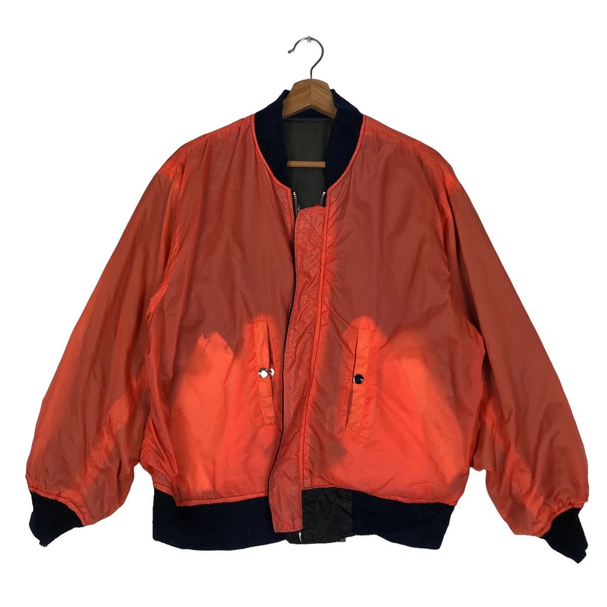 Japanese Brand 🔥90’s Vtg Riot Riot Bomber Jacket USN Big Logo Military Size US M / EU 48-50 / 2 - 14 Thumbnail