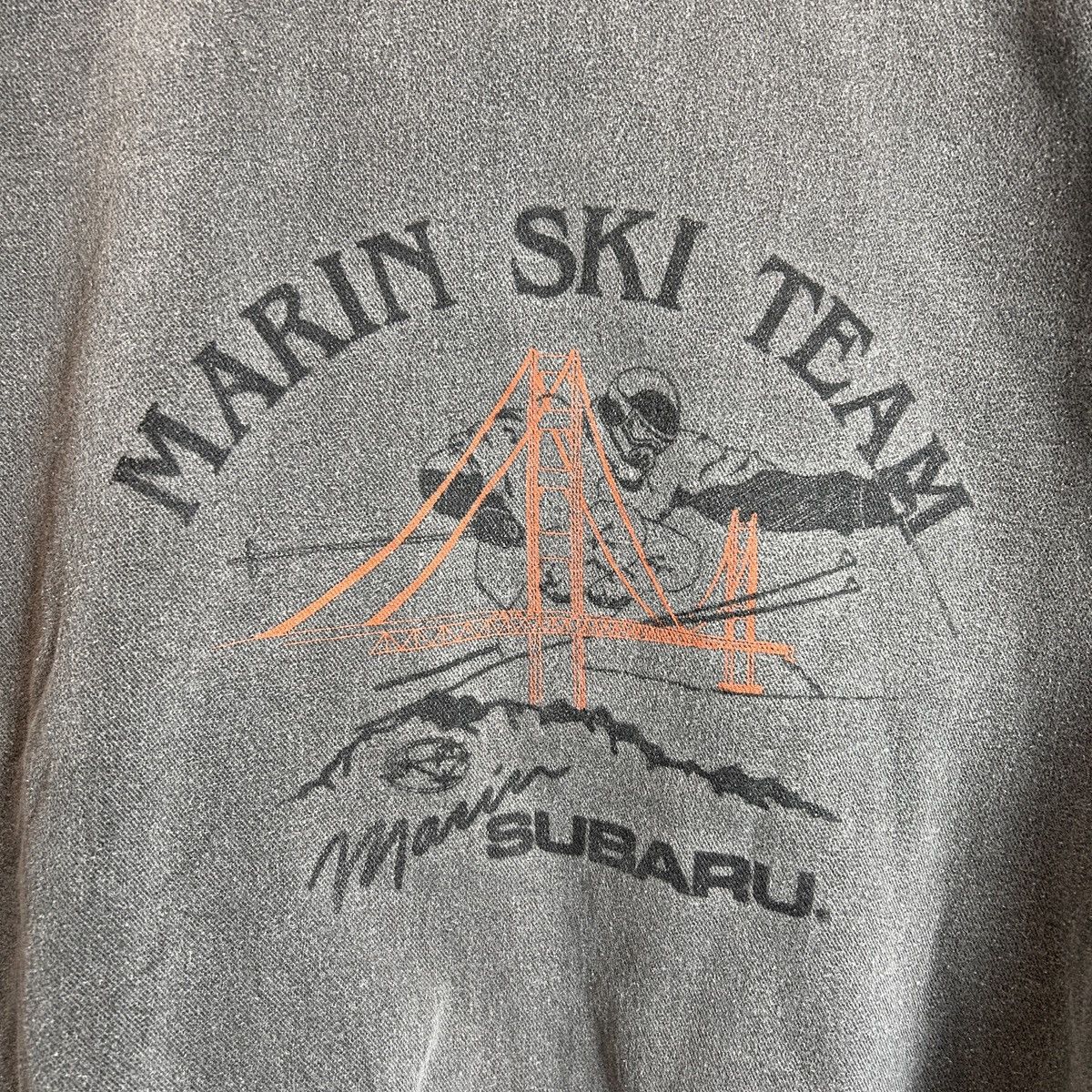 Vintage Vintage 90s Canvas Fleece Hoodie Subaru Ski Marin County SF Size US XL / EU 56 / 4 - 3 Thumbnail