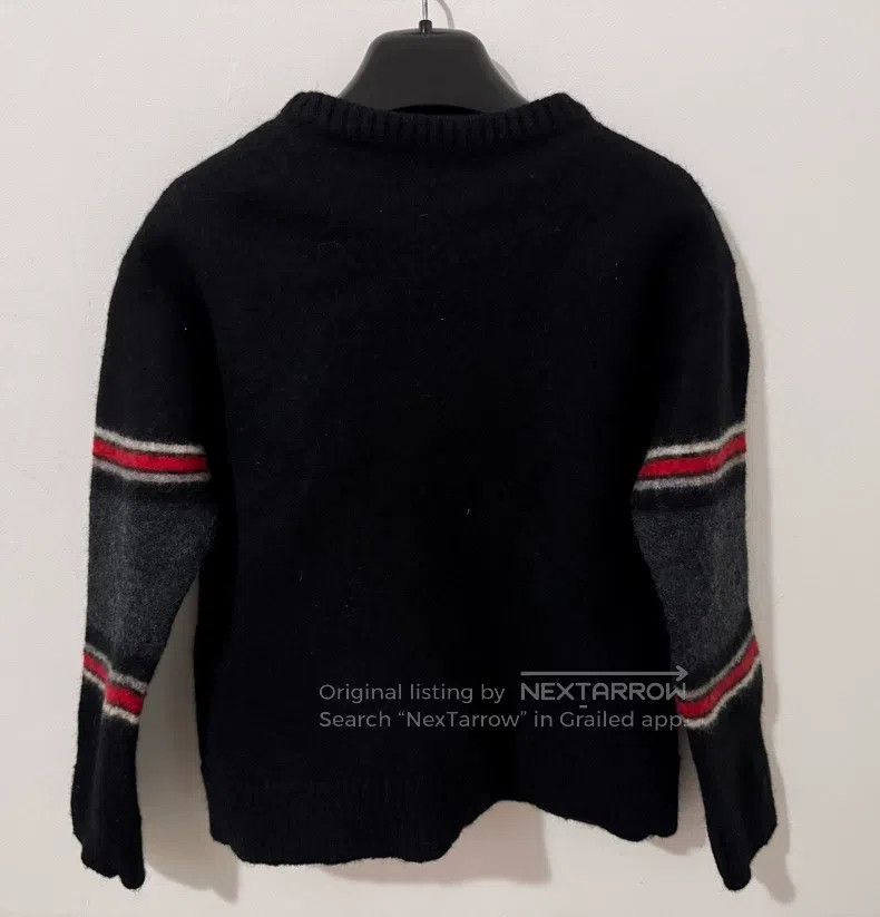 Saint Laurent Paris Saint Laurent Paris Wool starry striped black dinosaur swe Size US XL / EU 56 / 4 - 2 Thumbnail