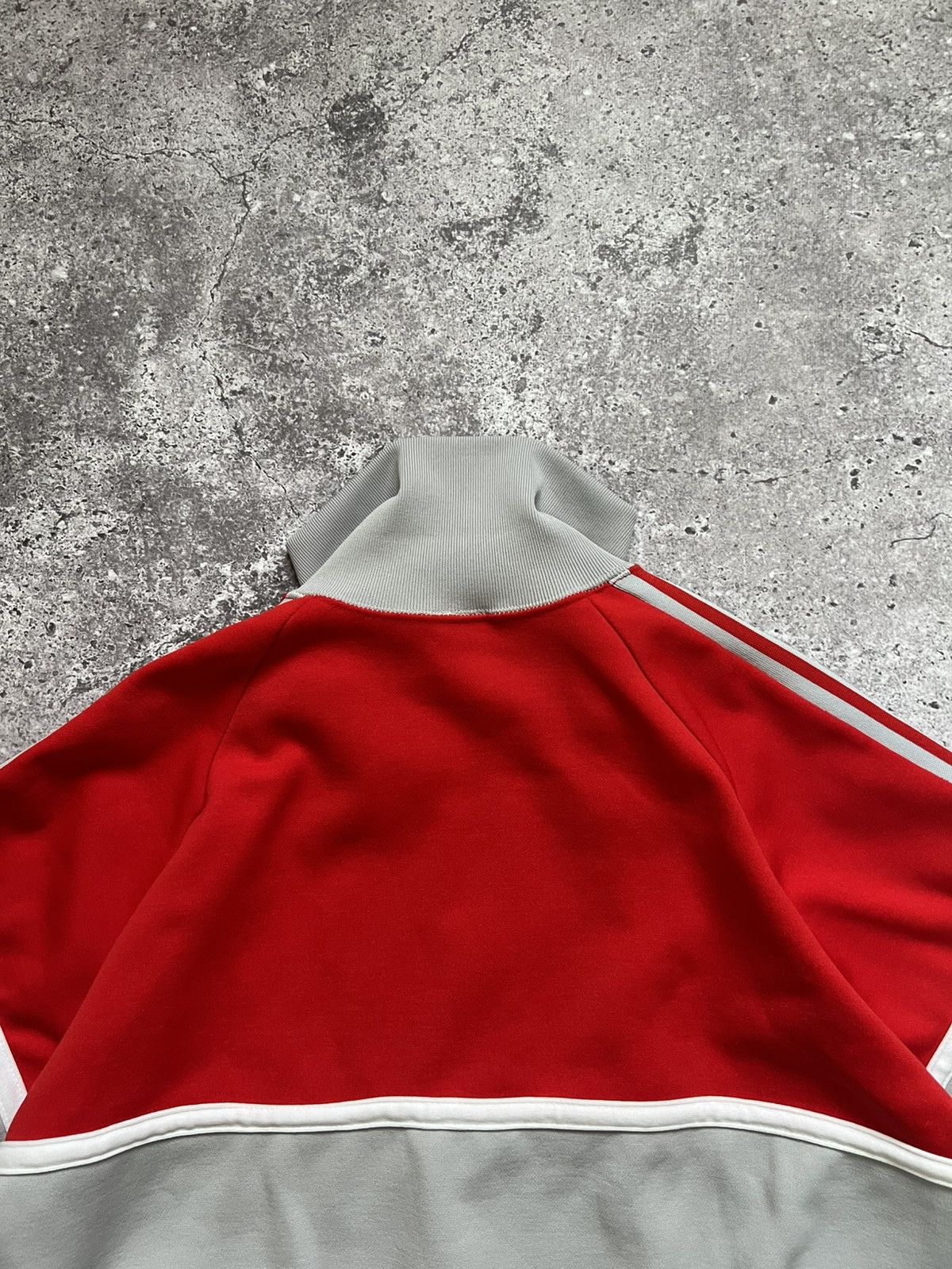 Adidas × Vintage Vintage 80s 90s Adidas Track Jacket Gray Red Small Men's Size US S / EU 44-46 / 1 - 11 Thumbnail