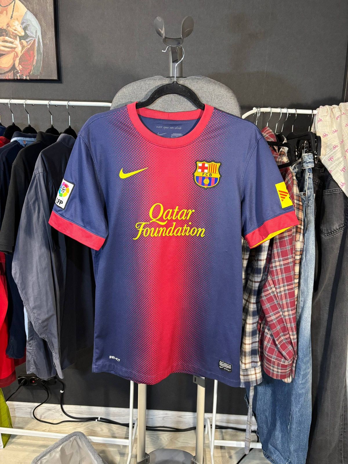 Nike 2012-13 Nike Barcelona Messi soccer jersey Size:S Size US S / EU 44-46 / 1 - 2 Thumbnail
