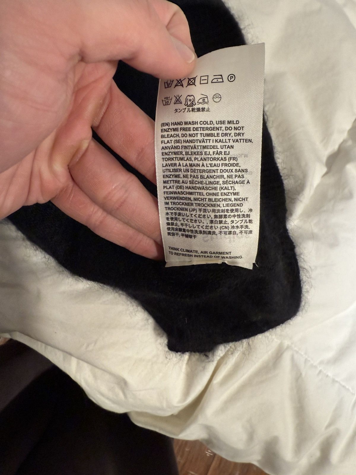 Acne Studios Acne Studios Demi Mix PAW14 Wool Mohair Black Sweater Size US S / EU 44-46 / 1 - 5 Thumbnail