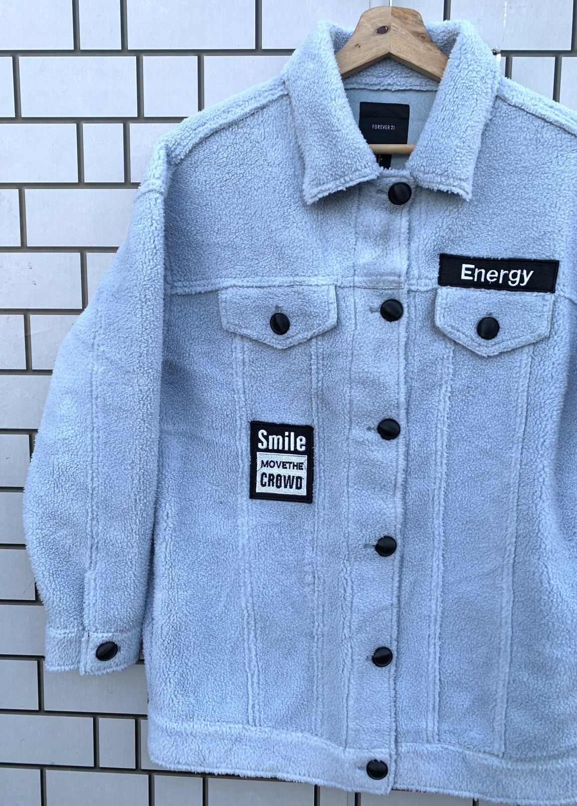Forever 21 × Japanese Brand Forever 21 Big Logo Don’t Look Back Jacket Size S / US 4 / IT 40 - 8 Thumbnail
