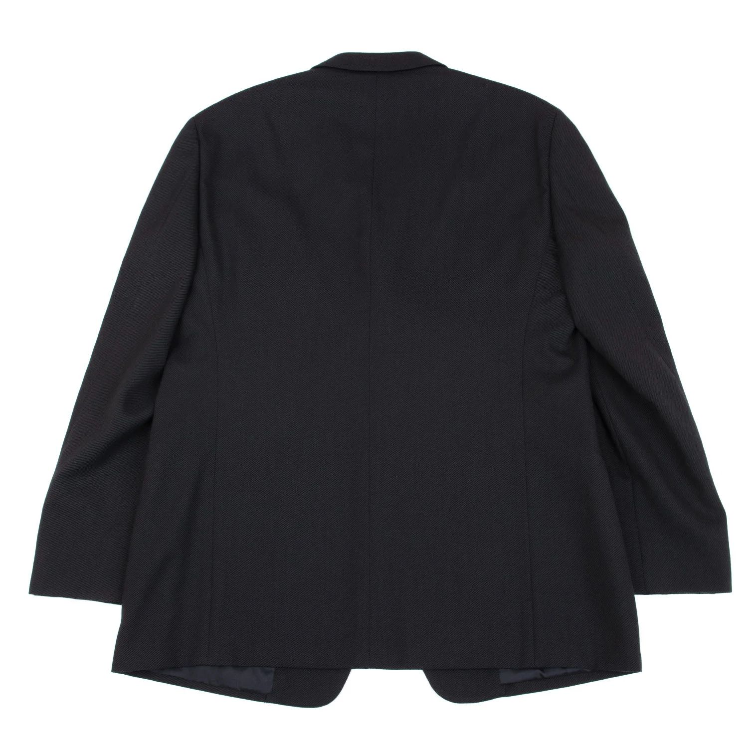 Armani Collezioni Wool Jacket with Diagonal Stripe in Charcoal, Size 54 Size US XXS / EU 40 - 13 Thumbnail