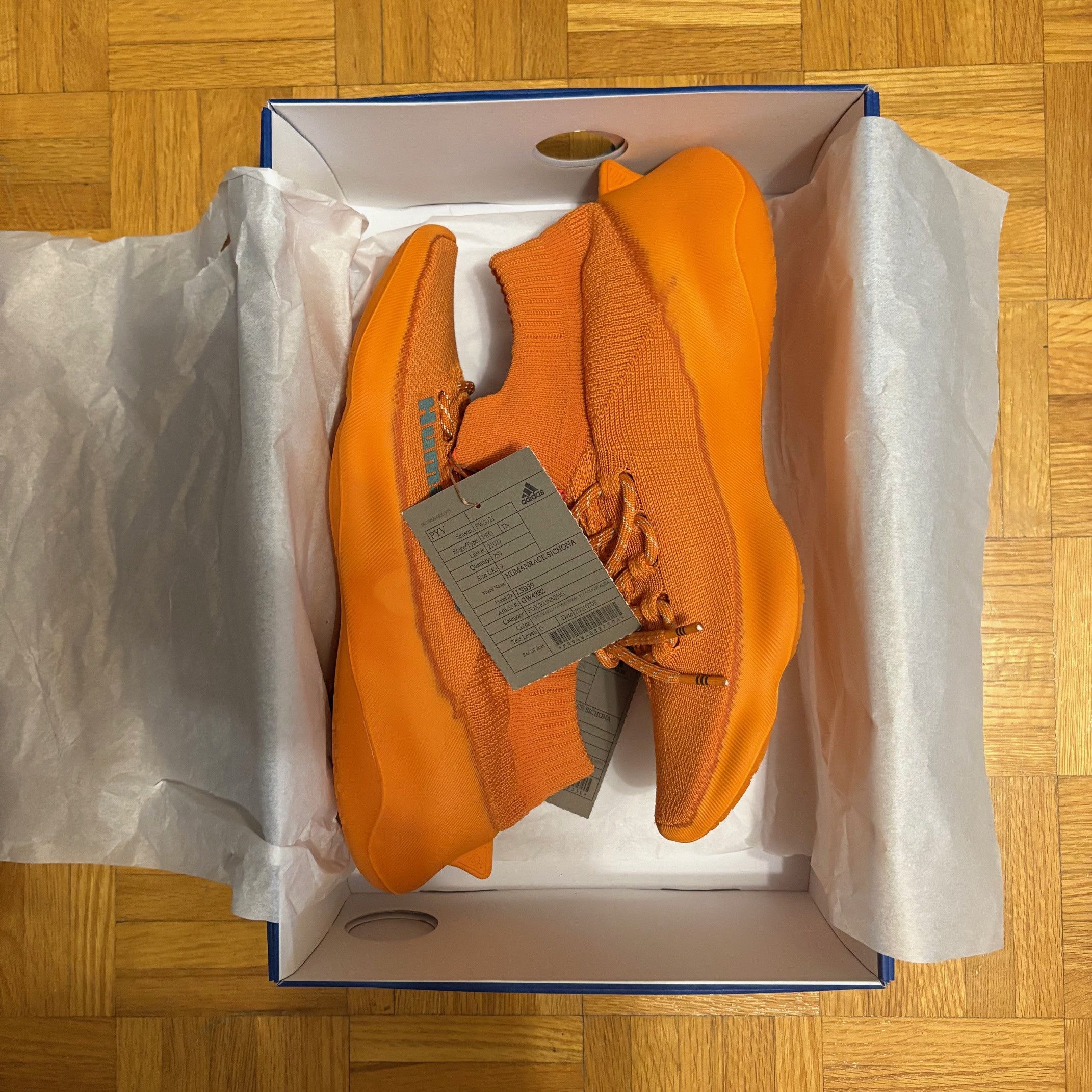 Humanrace adidas Humanrace Sičhona Orange Pro Sample *NEVER RELEASED* Size US 9.5 / EU 42-43 - 2 Thumbnail