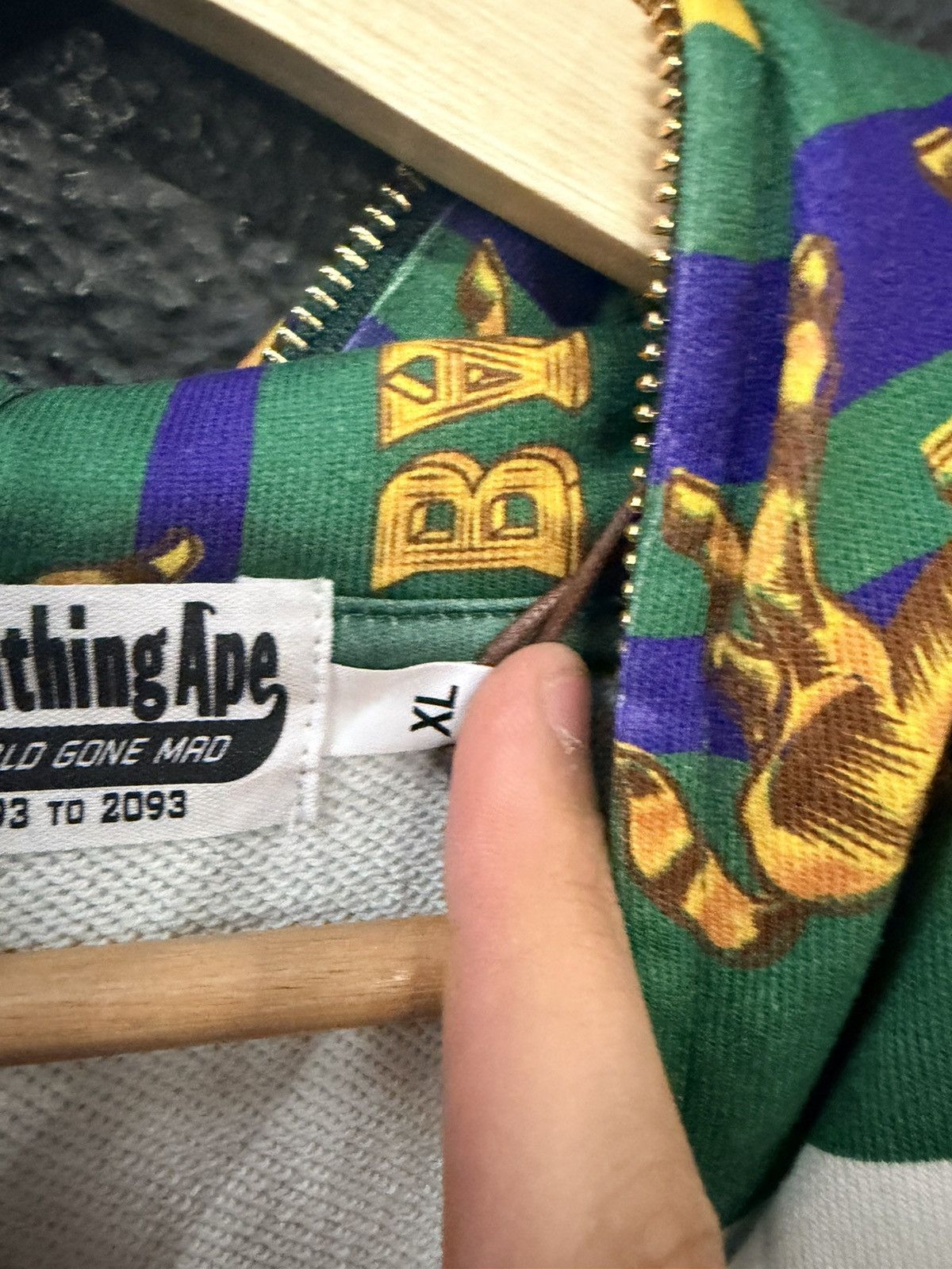 Bape Bape full zip hoodie Size US XXL / EU 58 / 5 - 4 Thumbnail