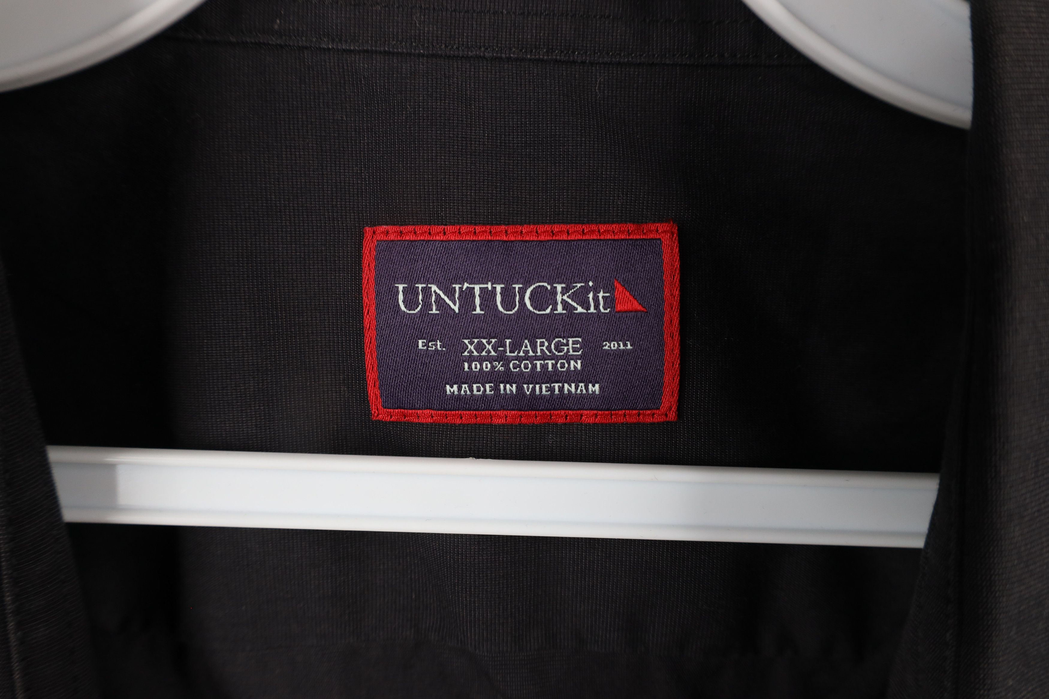 UNTUCKit × Vintage Untuckit Mens Short Sleeve Collared Button Shirt Black Size US XXL / EU 58 / 5 - 5 Thumbnail