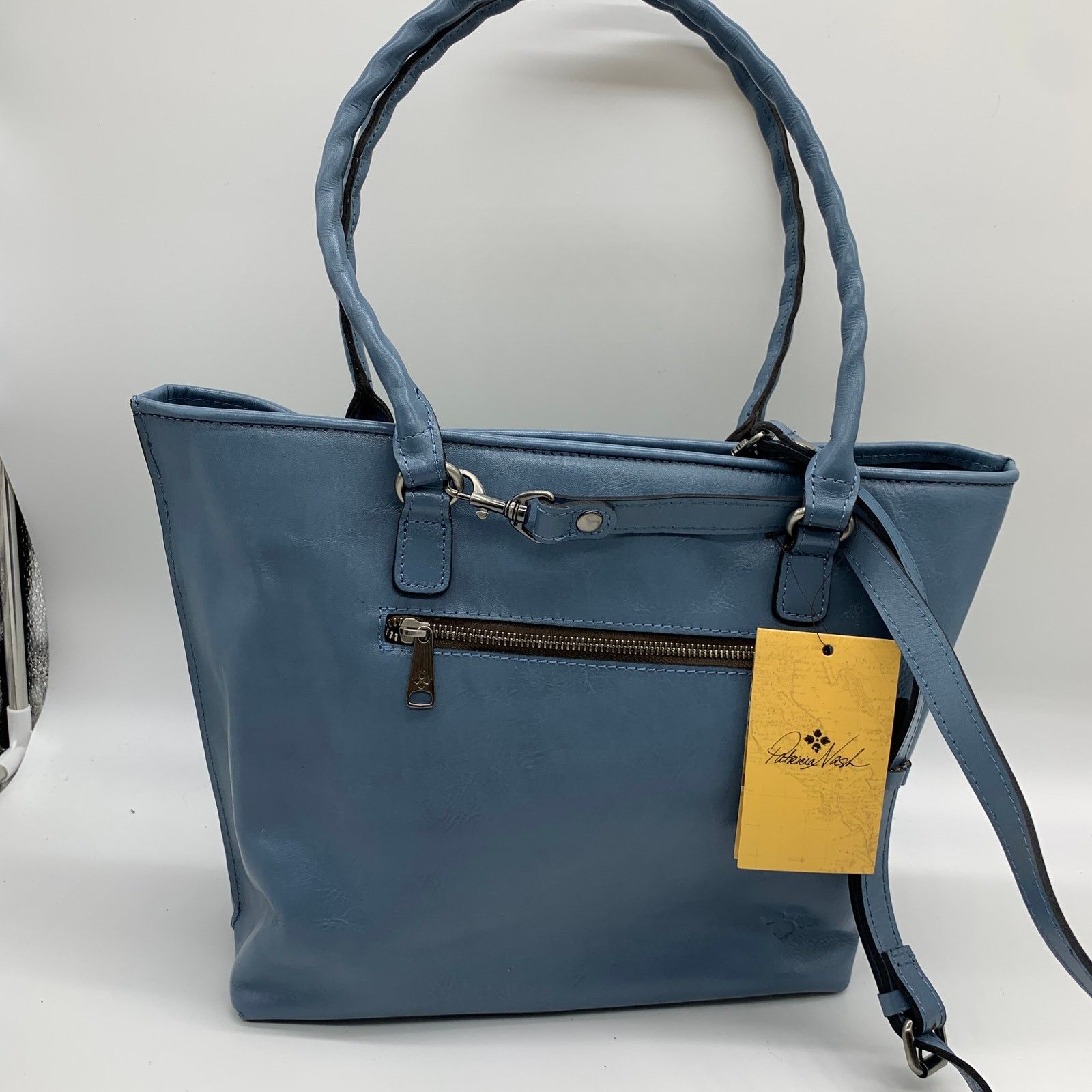 Other Patricia Nash Blue Leather Handbags Cutout Adeline Tote Size ONE SIZE - 2 Thumbnail