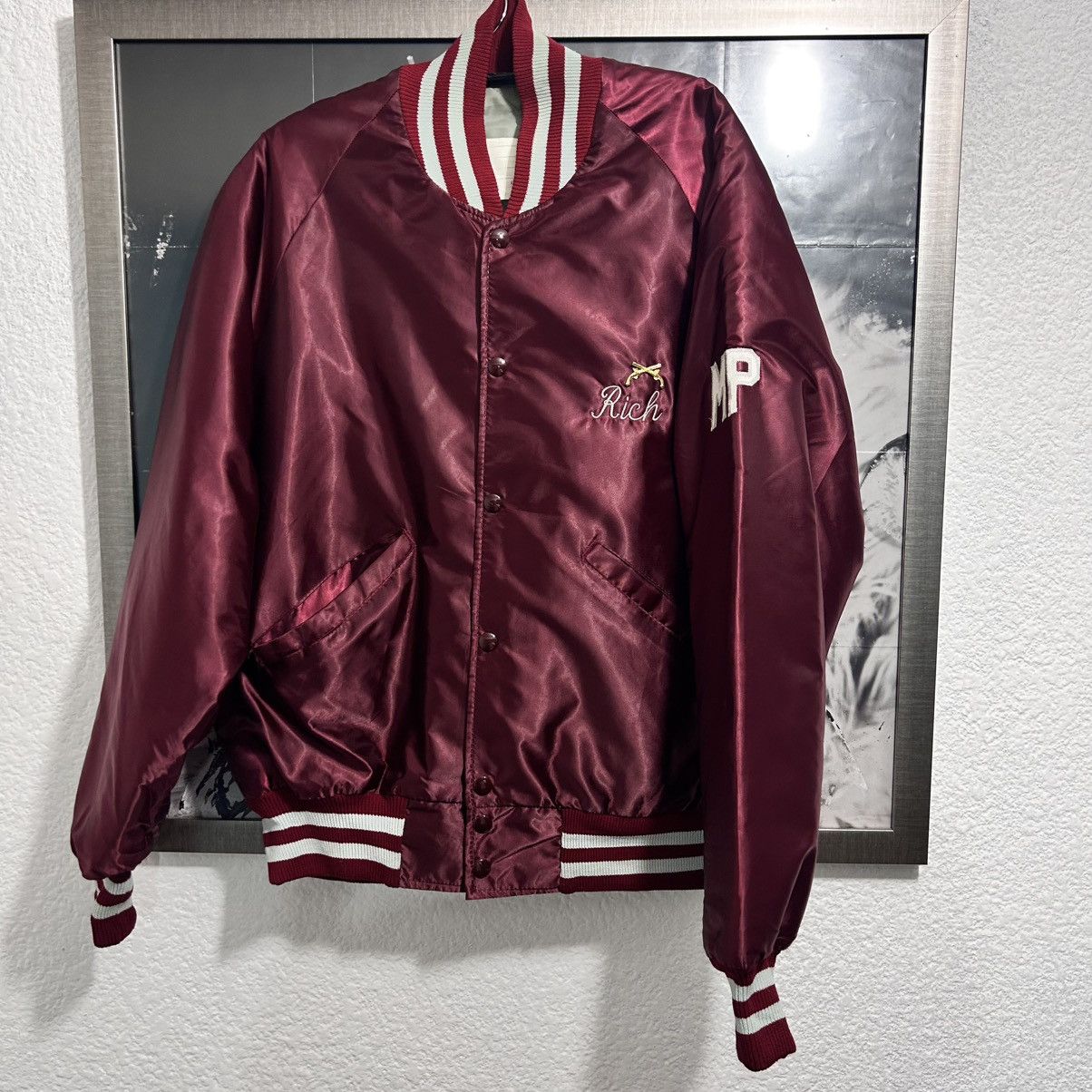 DELONG MILITARY POLICE SATIN JACKET VINTAGE 80’s