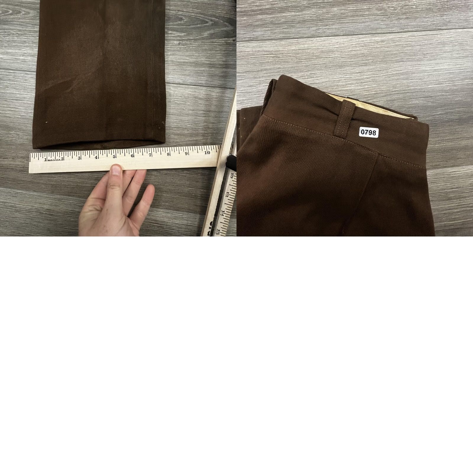 Vintage VINTAGE Real Sport Mens 30x30 Brown Canvas Riding Pants Flat Front Straight Leg Workwear Casual Size US 30 / EU 46 - 9 Thumbnail