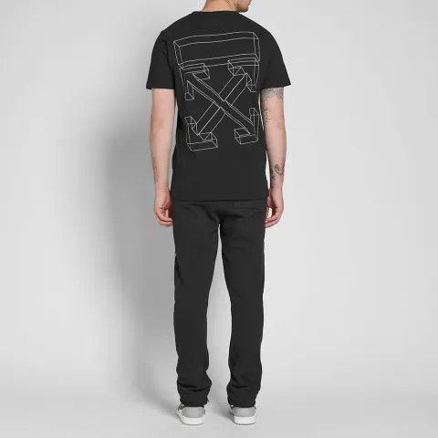 Off-White Black 3D Line Arrows T-Shirt Size M / US 6-8 / IT 42-44 - 3 Thumbnail