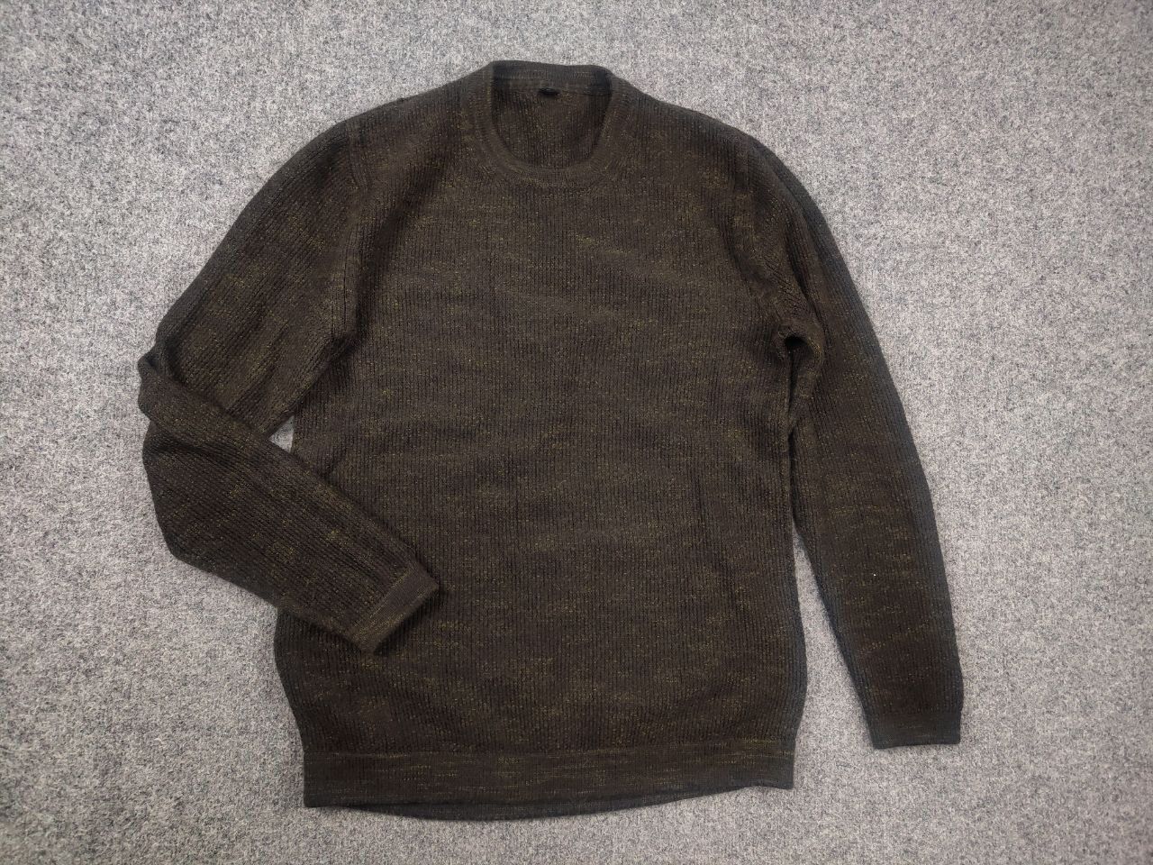Lululemon lululemon textured knit classic crew neck sweater Dark Green Size US M / EU 48-50 / 2 - 2 Thumbnail