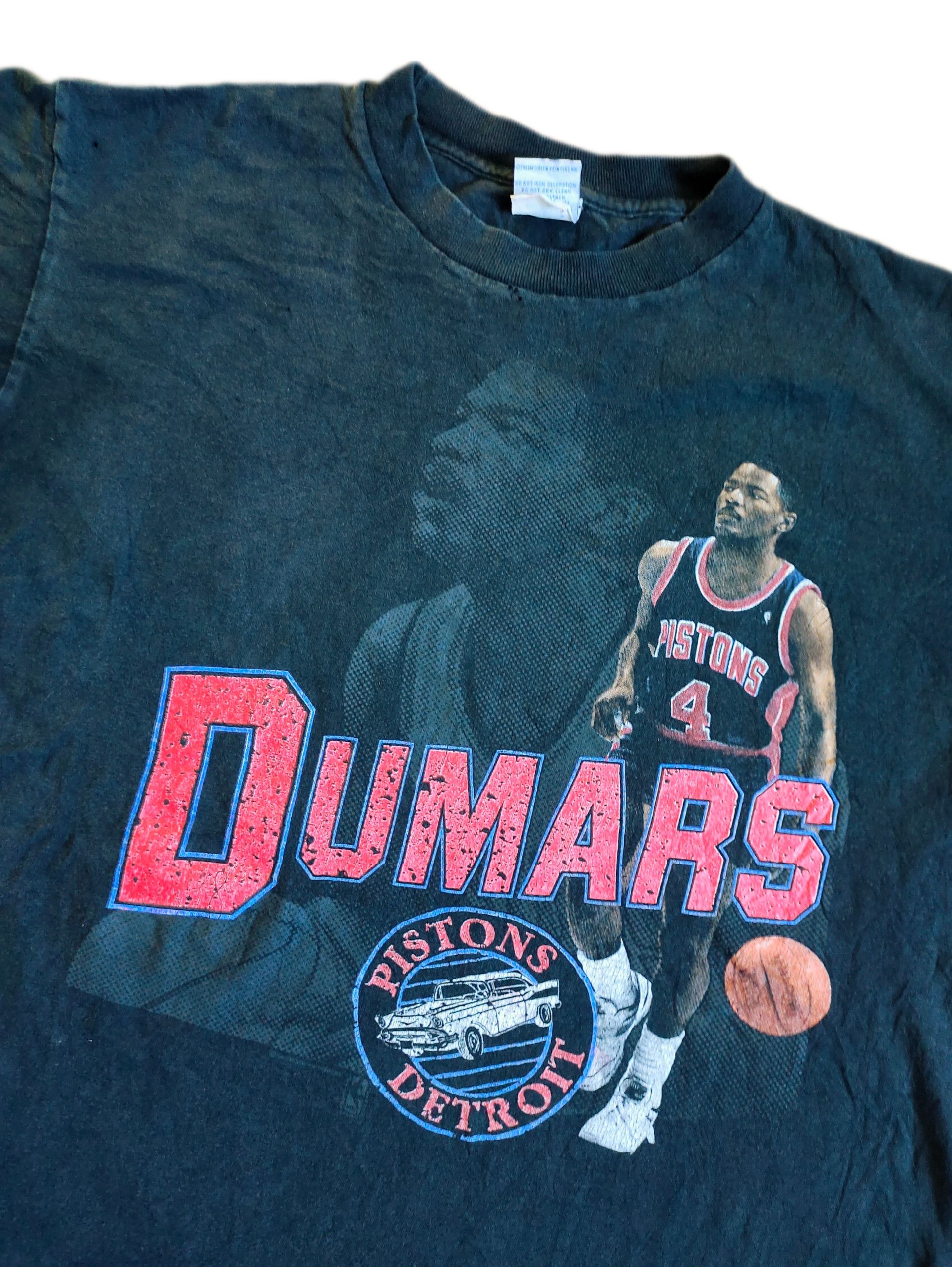 Salem Sportswear × Vintage Vintage Joe Dumars Player Detroit Pistons 90s T-shirt Size US XL / EU 56 / 4 - 4 Thumbnail