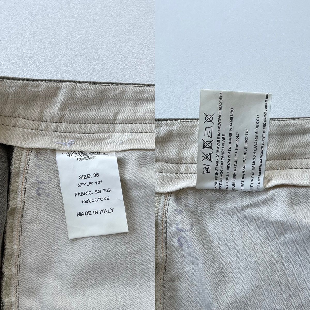 Scarti-Lab Scarti-Lab 101 2013 Vintage Cotton Chino Pants Green Casual Size US 36 / EU 52 - 9 Thumbnail