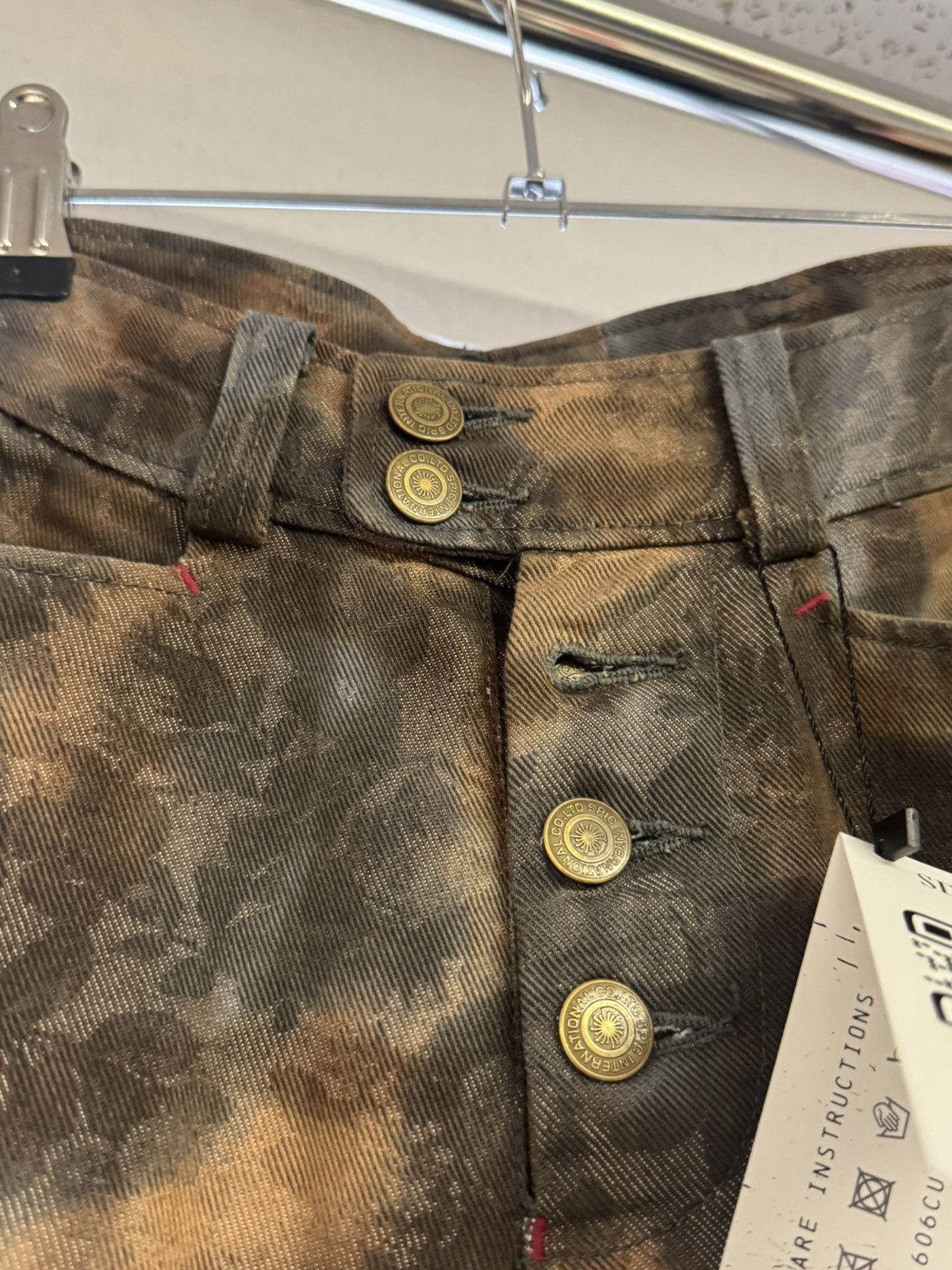 Tornado Mart Tornado Mart Floral Leopard Print Denim Size US 29 - 3 Thumbnail
