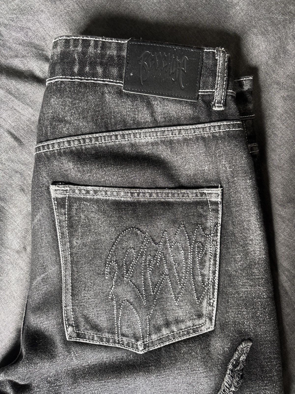 Revenge REVENGE WAXED DENIM SPIDERWEB Size US 34 / EU 50 - 4 Thumbnail